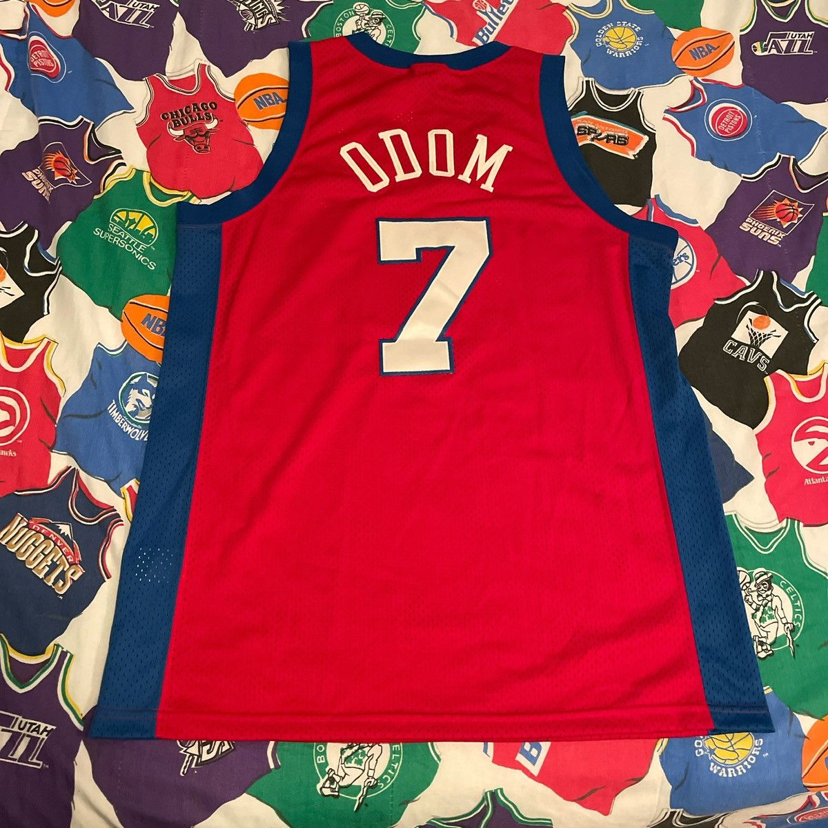 NBA × Nike × Vintage Vintage Nike NBA Lamar Odom Los Angeles Clippers Jersey Size US L / EU 52-54 / 3 - 2 Thumbnail