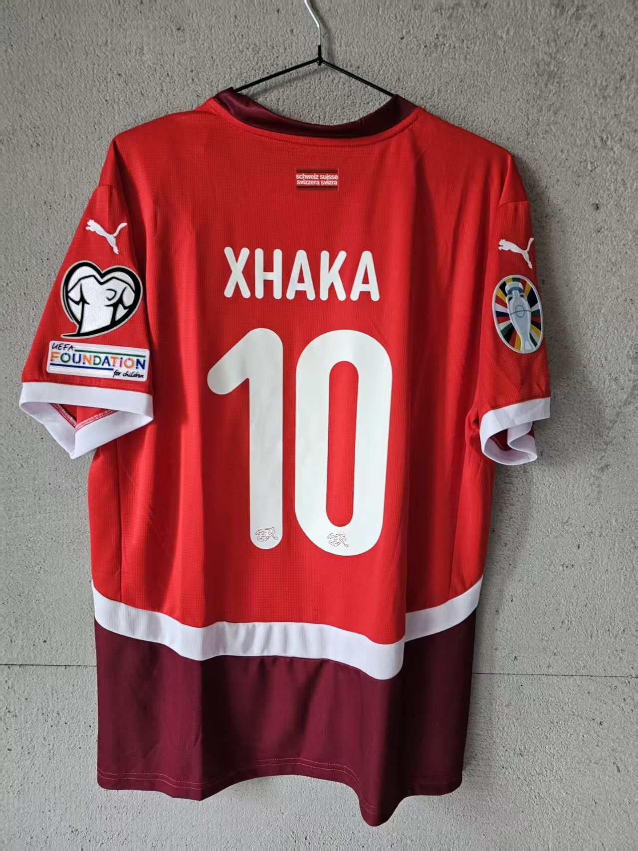 Puma Switzerland #10 Granit Xhaka Jersey 2024 Size US XL / EU 56 / 4 - 2 Thumbnail