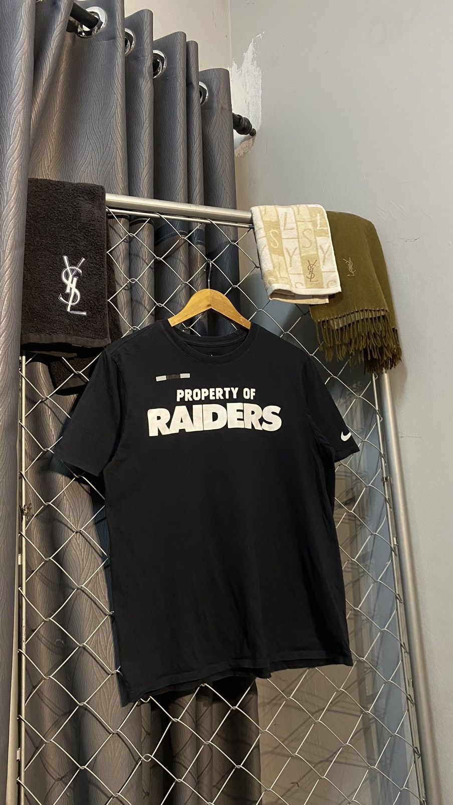 NFL × Nike NIKE X LAS VEGAS RAIDERS PROPERTY OF RAIDERS BLACK LARGE Size US L / EU 52-54 / 3 - 1 Thumbnail