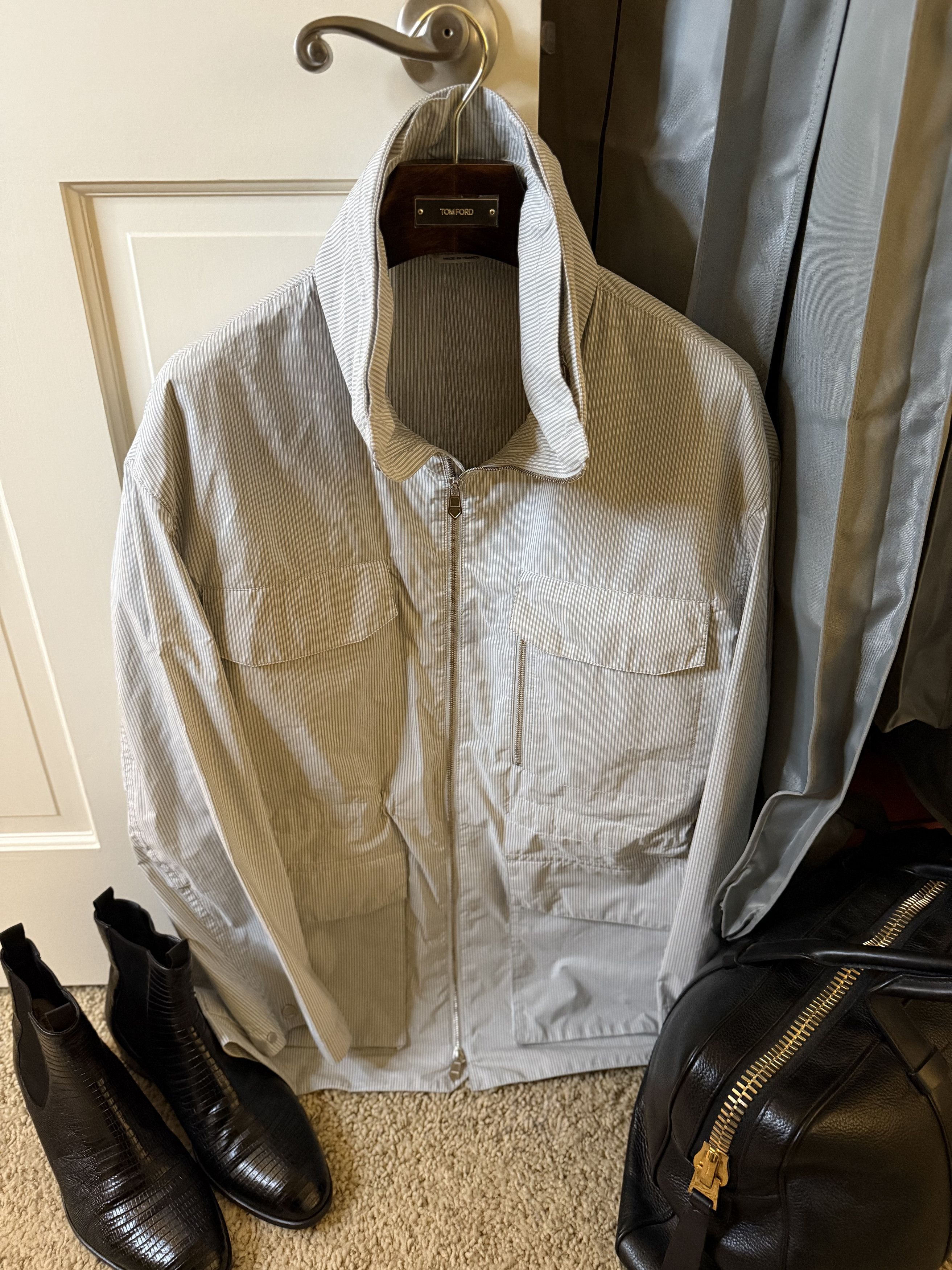 Hermes Coveted Rare New $5,900 w/tax HERMES “Rayure” Windbreaker Size US M / EU 48-50 / 2 - 15 Thumbnail