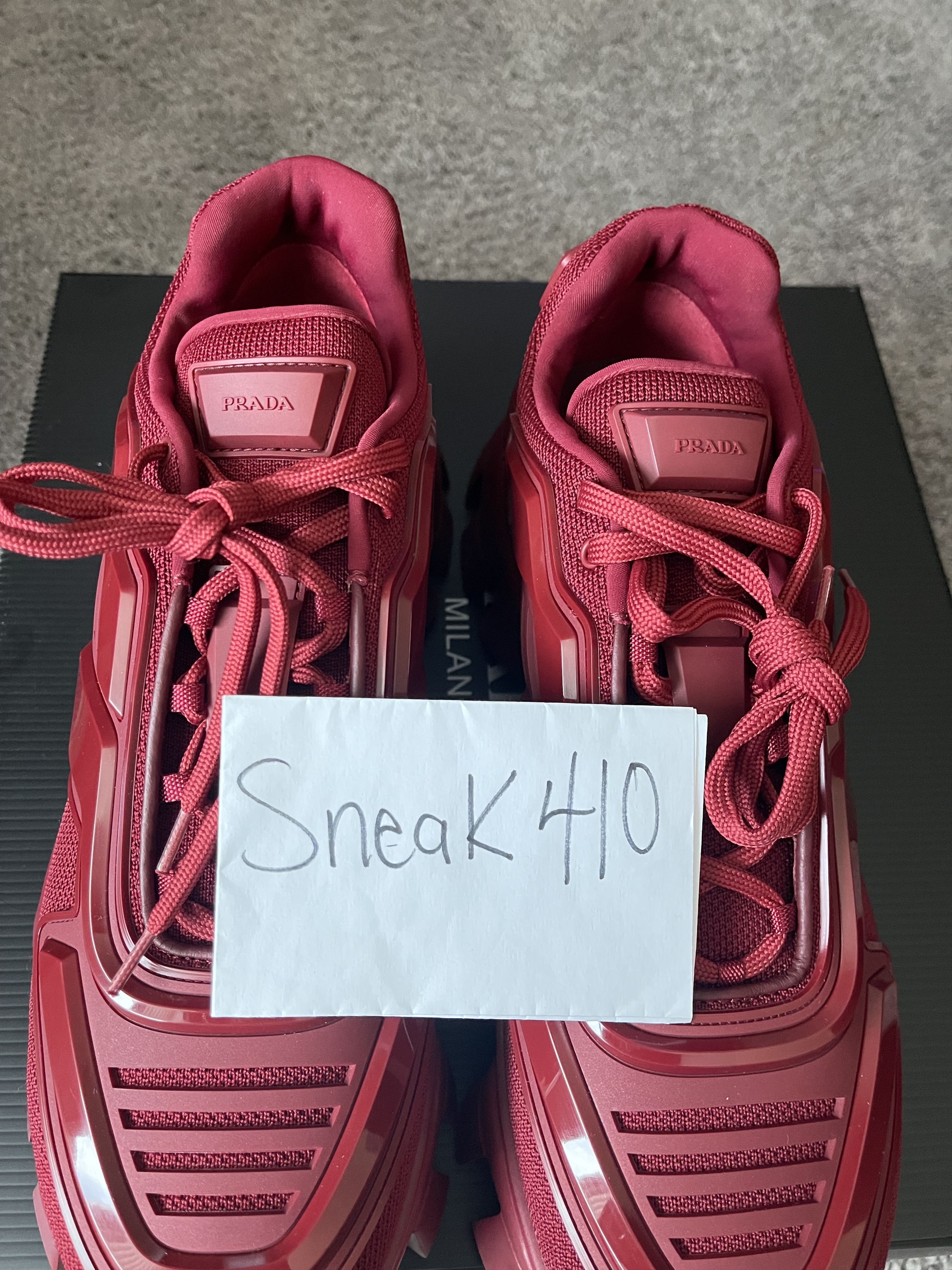 Prada Cloudbust Thunder Red Sneakers