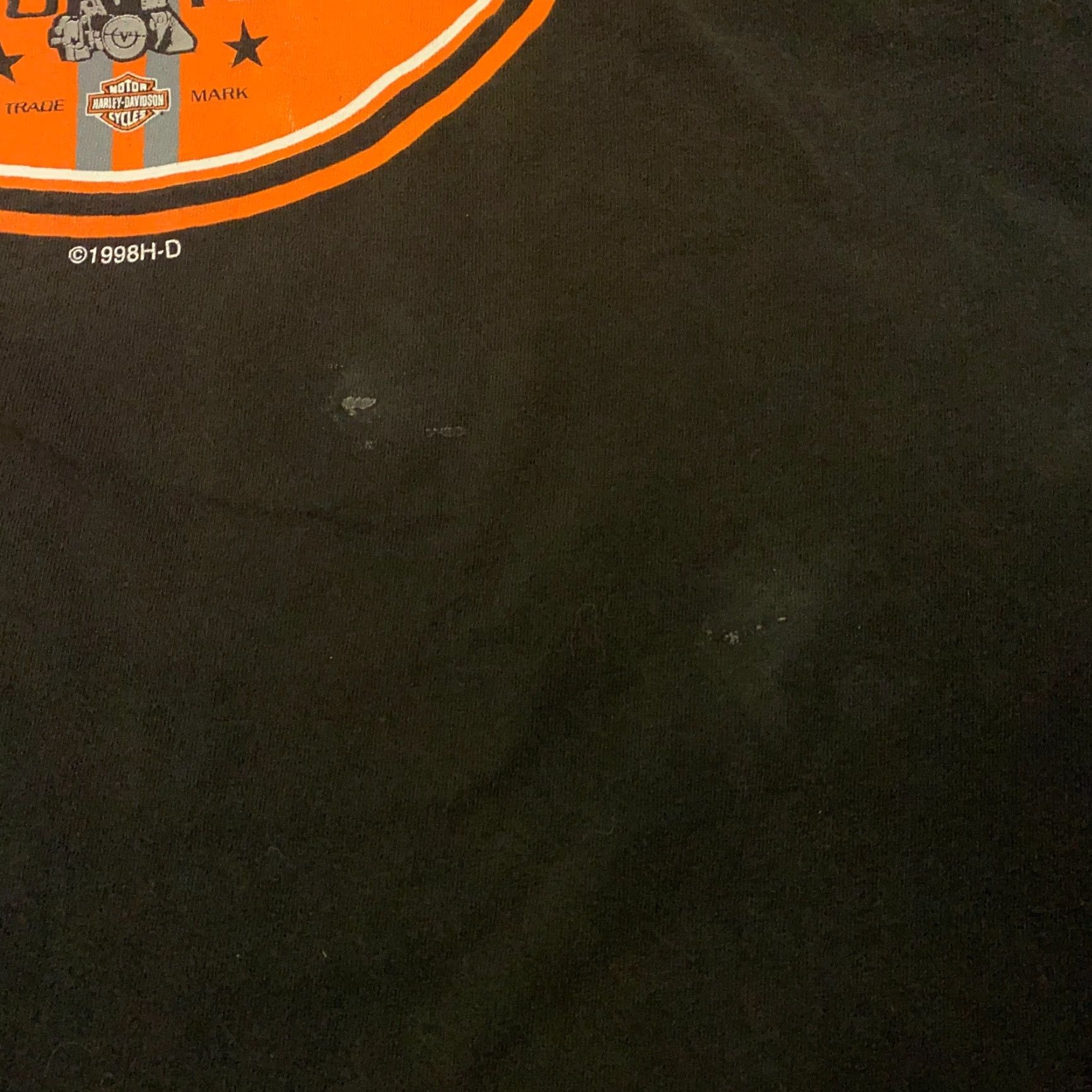 Harley Davidson VTG Harley-Davidson Shirt Mens L Black Whiskey No 7 Myrtle Beach Biker 1998 90s Grunge Logo T-Shirt Mens Black Harley-Davidson Shirt Size US L / EU 52-54 / 3 - 4 Thumbnail