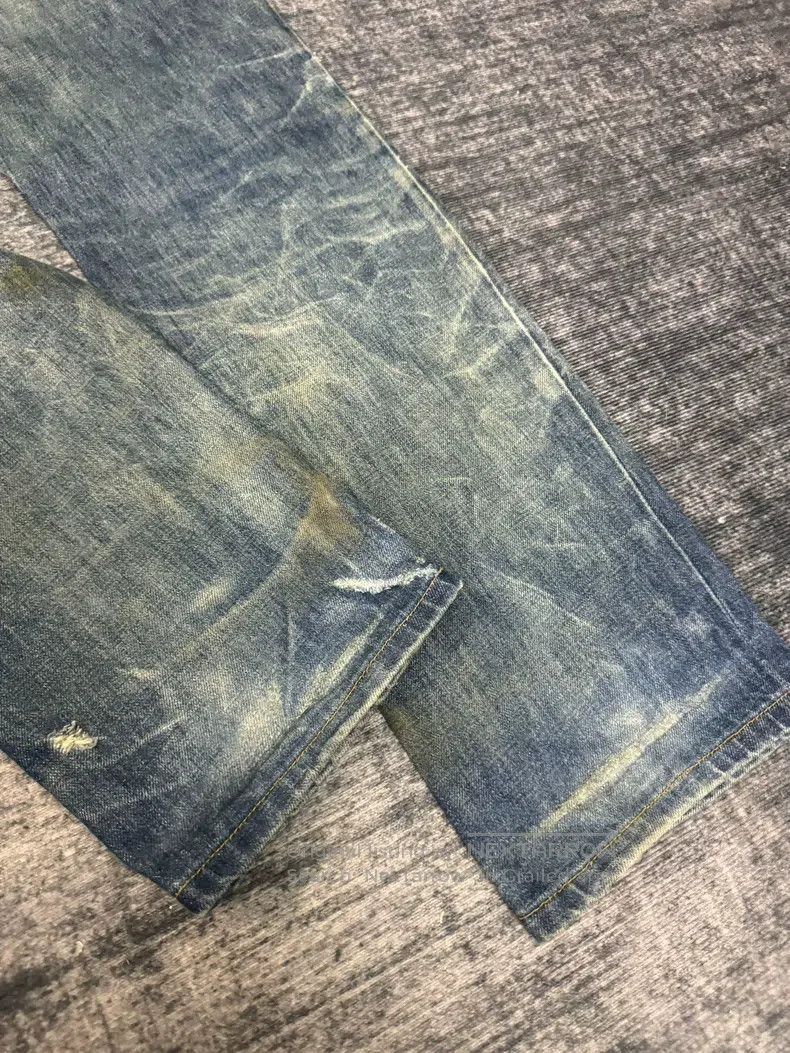 Helmut Lang HELMUT LANG Italian Washed Vintage Blue Denim Jeans Size US 33 - 8 Thumbnail