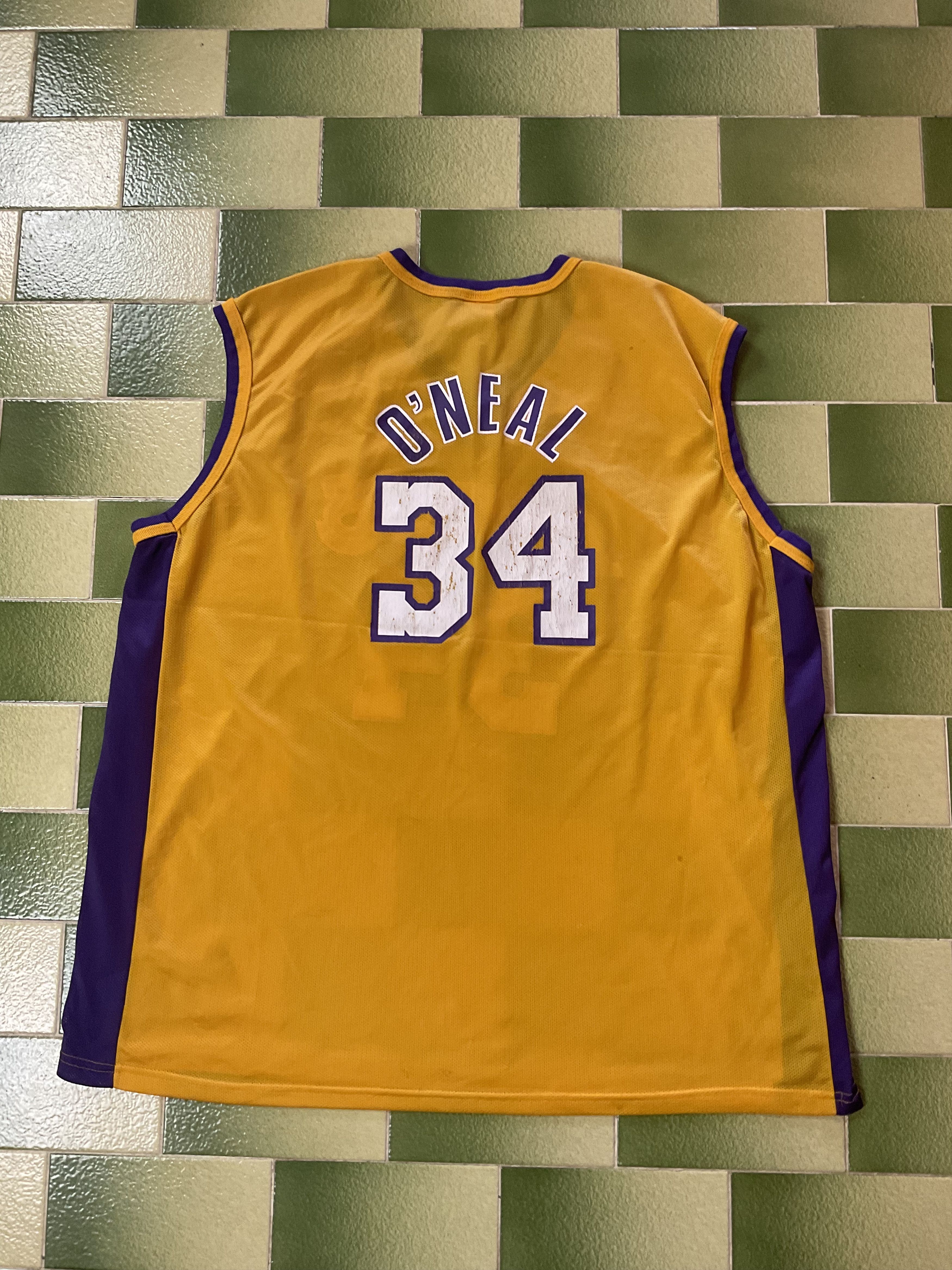 NBA Two Vintage NBA LA Lakers Kobe Bryant & Shaq Swingman Jersey Size US XL / EU 56 / 4 - 6 Thumbnail