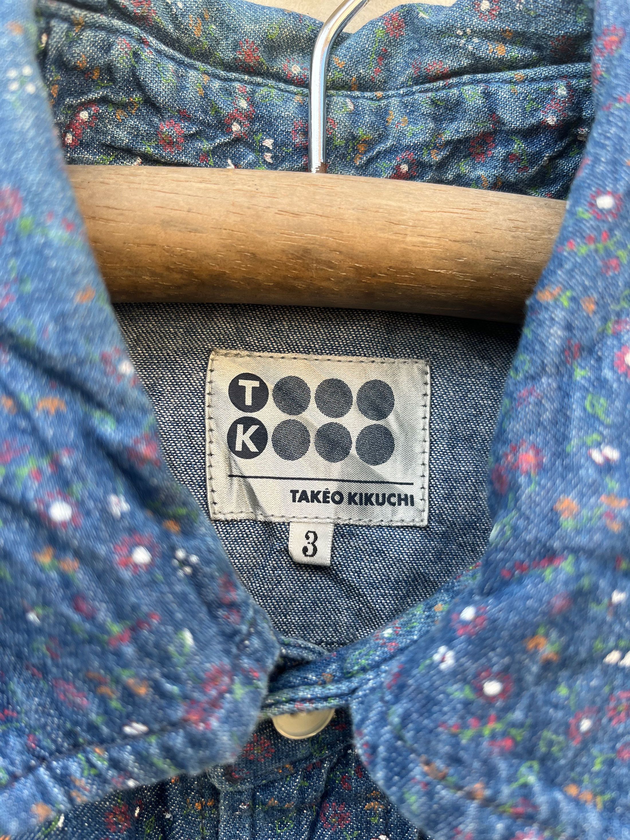 Designer × Japanese Brand × Takeo Kikuchi Takeo Kikuchi Japan Pearl Snap American Western Denim Shirt Size US L / EU 52-54 / 3 - 2 Thumbnail