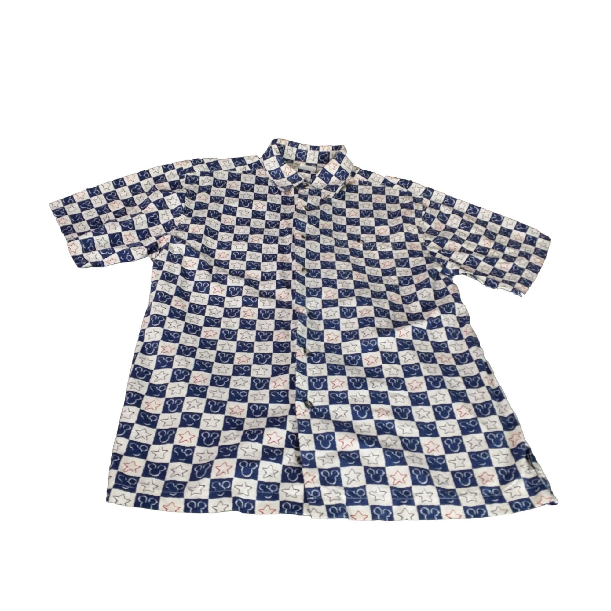 Disney Vintage Disney Store Patriotic Mickey Mouse Button Up Shirt Size US S / EU 44-46 / 1 - 1 Thumbnail