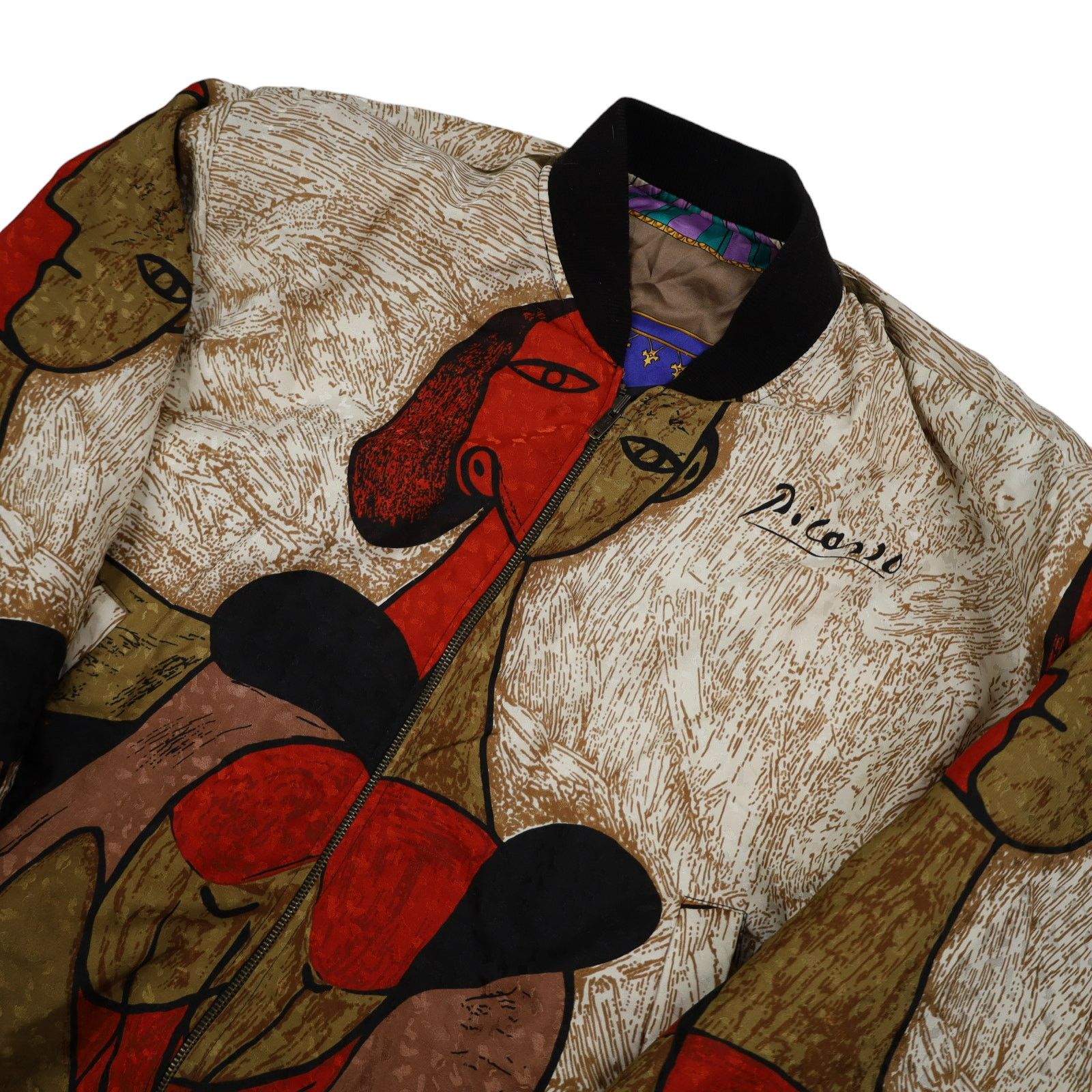 Vintage Vintage Picasso Abstract Art Reversible Jacket Size US L / EU 52-54 / 3 - 2 Thumbnail