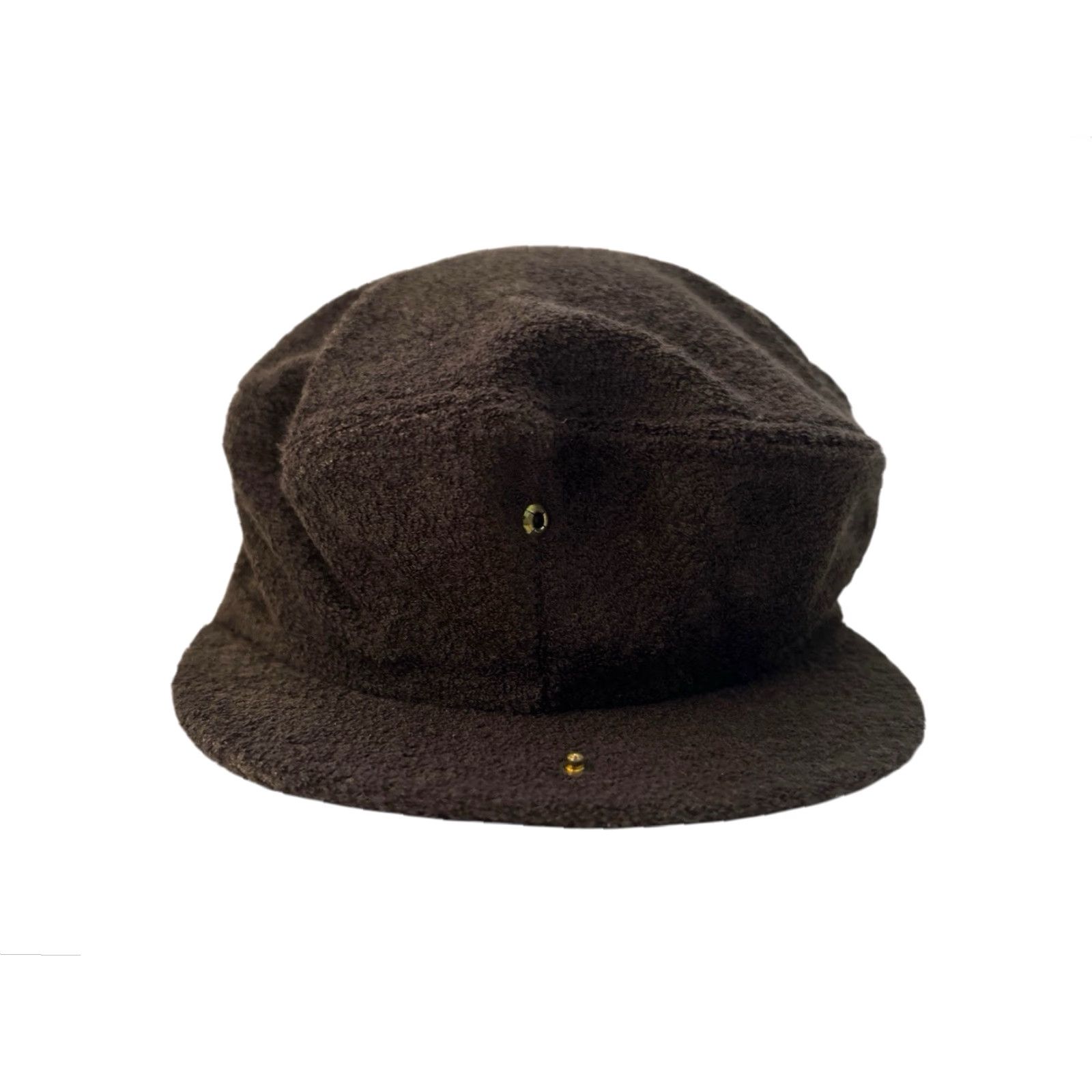 Vintage VINTAGE cabbie drivers flat cap hat adult Large NWOT deadstock 90s made in USA brown terry cloth exterior snap on bill Mens Hats Size ONE SIZE - 7 Thumbnail