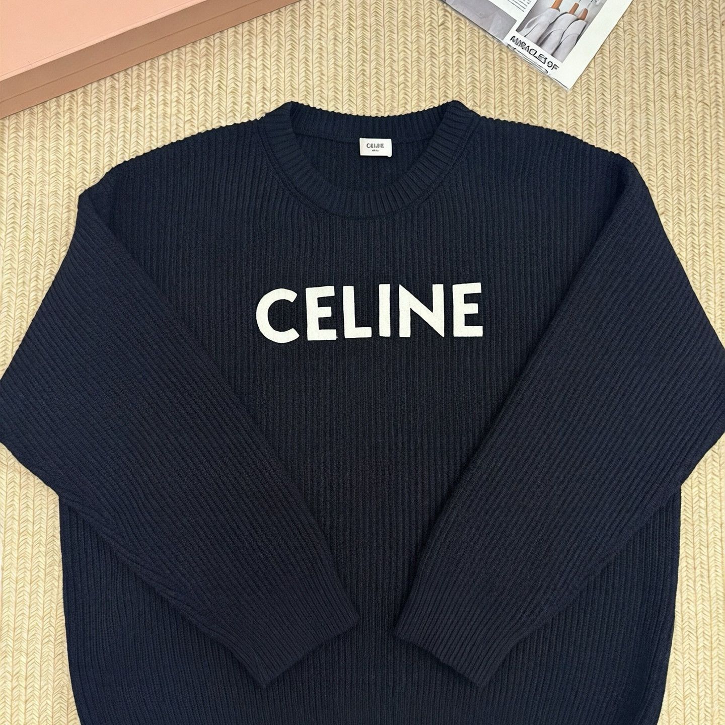 Celine Celine Logo Wool Sweater Size L Size L / US 10 / IT 46 - 1 Thumbnail