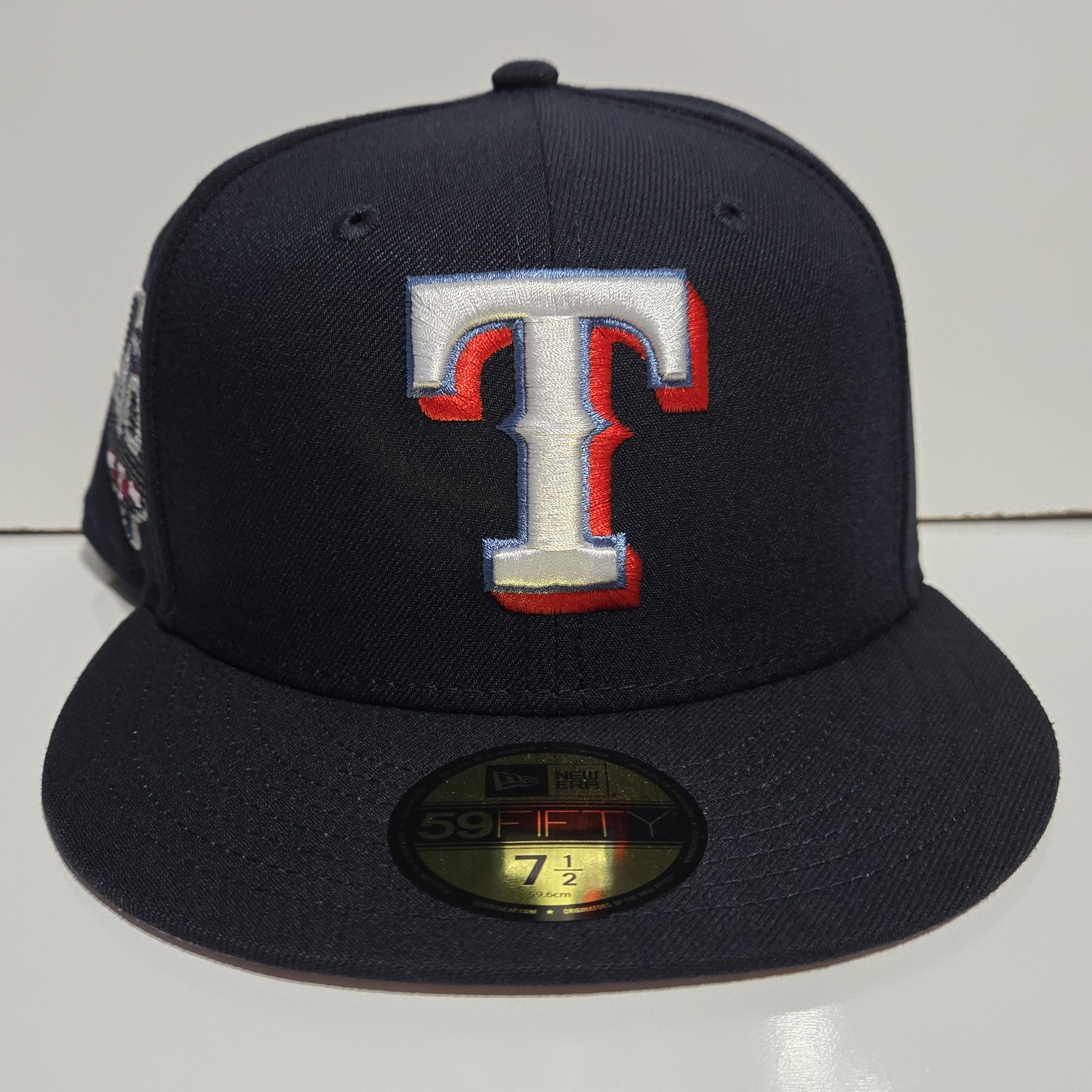 New Era 7 1/2 Texas Rangers Hat Club Rhinestone Pinky New Era Fitted ...