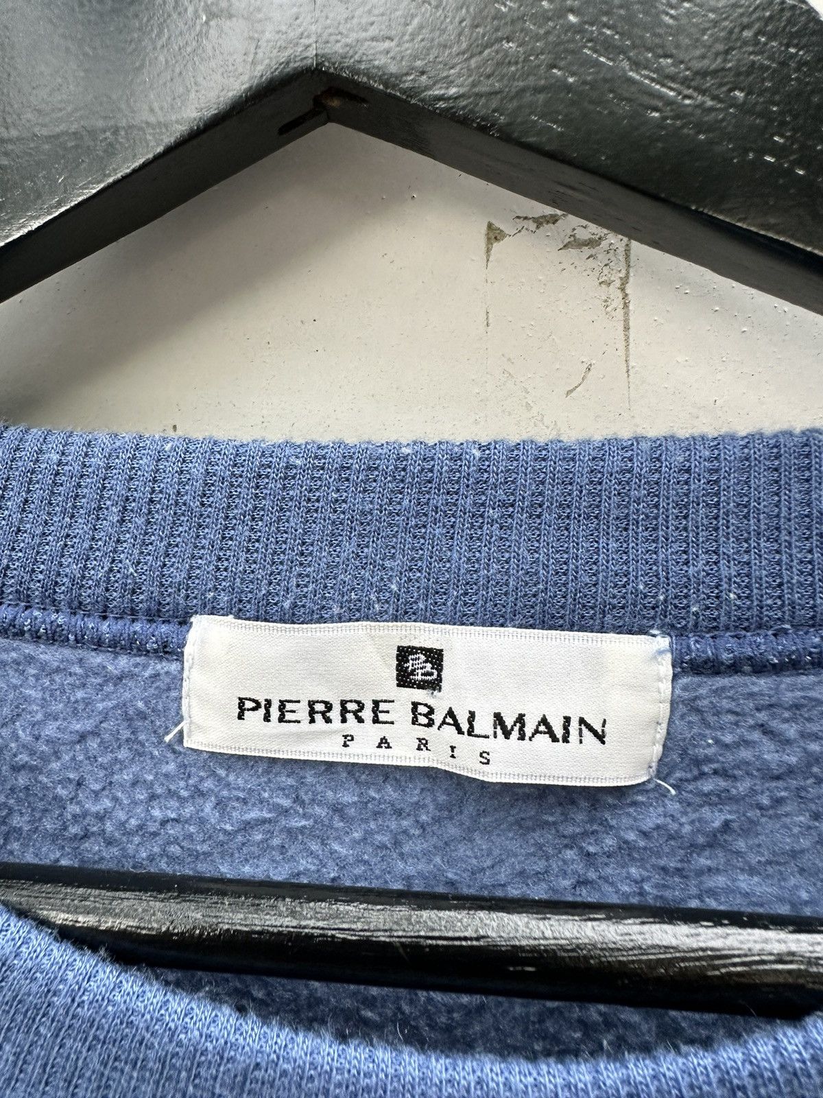 Pierre Balmain 👹Pierre Balmain Embroidery Logo Oversized Crewneck Size US XL / EU 56 / 4 - 9 Thumbnail