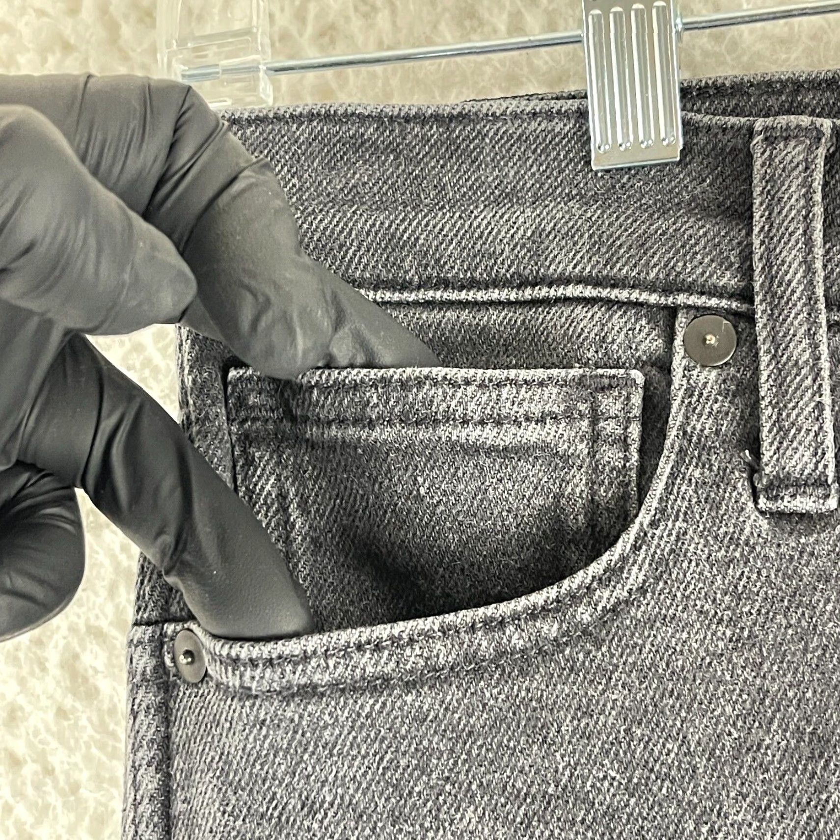 Madewell Madewell Skinny Jeans Womens Size 27 Black Denim 10" High-Rise Casual Size 27" / US 4 / IT 40 - 4 Thumbnail