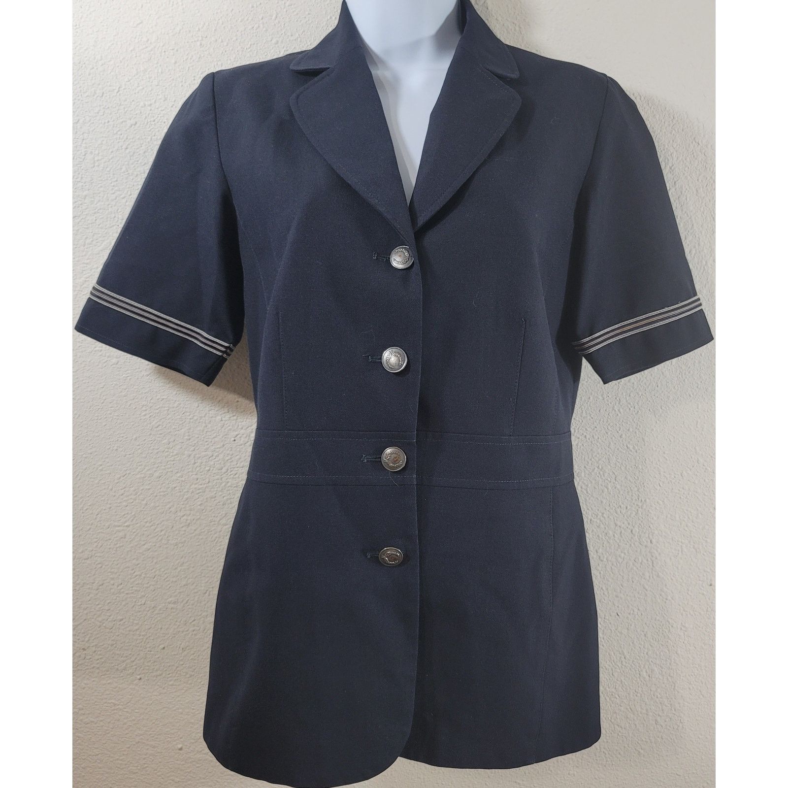 Other VF Image Wear Navy Blue 4 Button Closure Blazer TL Lined Size L / US 10 / IT 46 - 1 Thumbnail