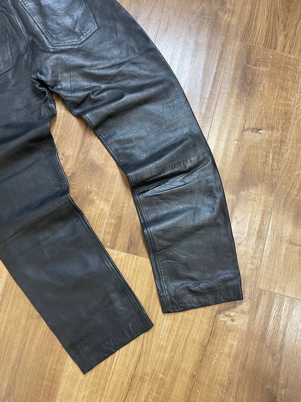 Genuine Leather × Vintage Vintage Y2K Style Genuine Leather Leather Moto Casual Pants Size US 31 - 9 Thumbnail