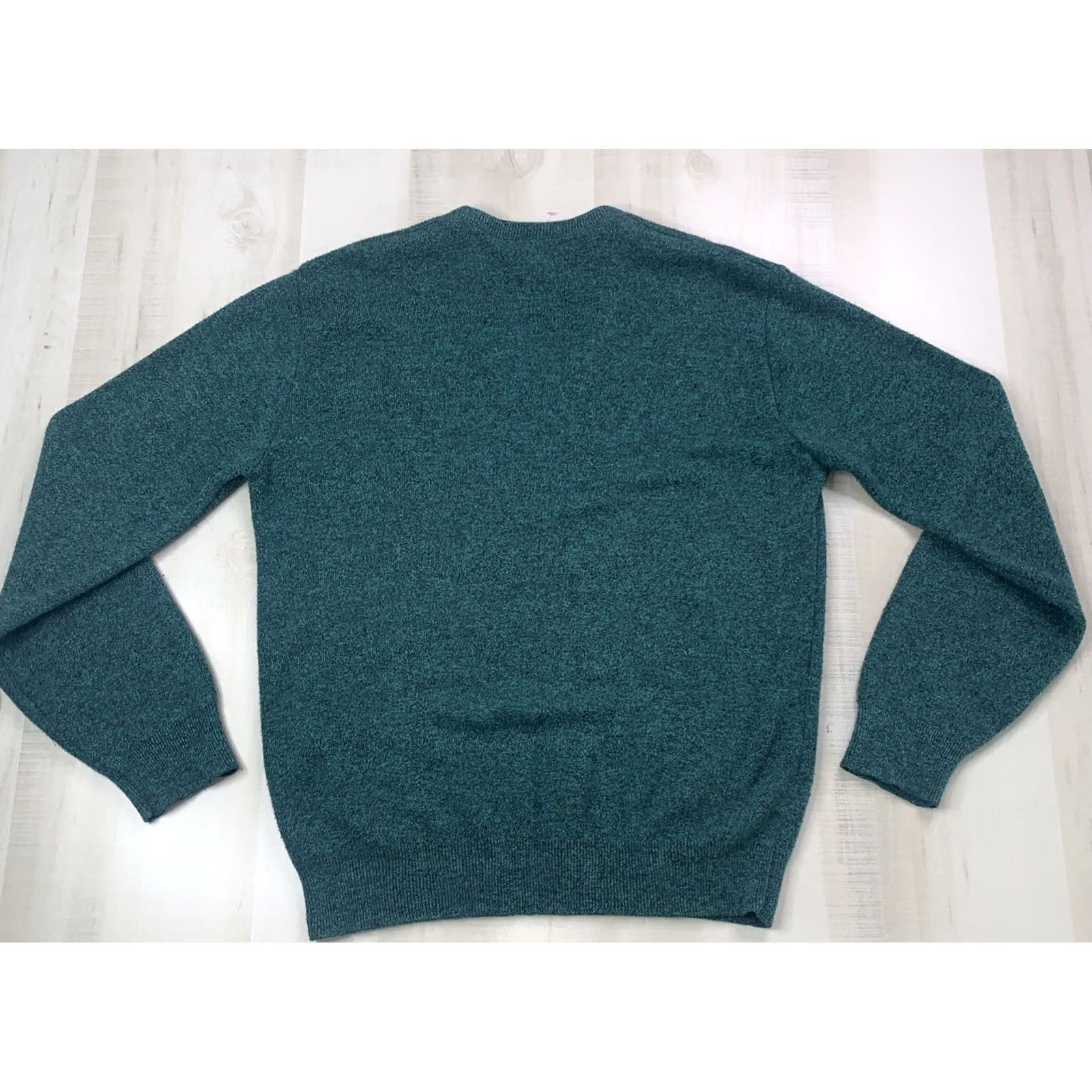 Vintage VINTAGE Robert Bruce 90s USA 100% Orlon Acrylic V-Neck Knit Sweater L Green Mens Pullover Size US L / EU 52-54 / 3 - 4 Thumbnail