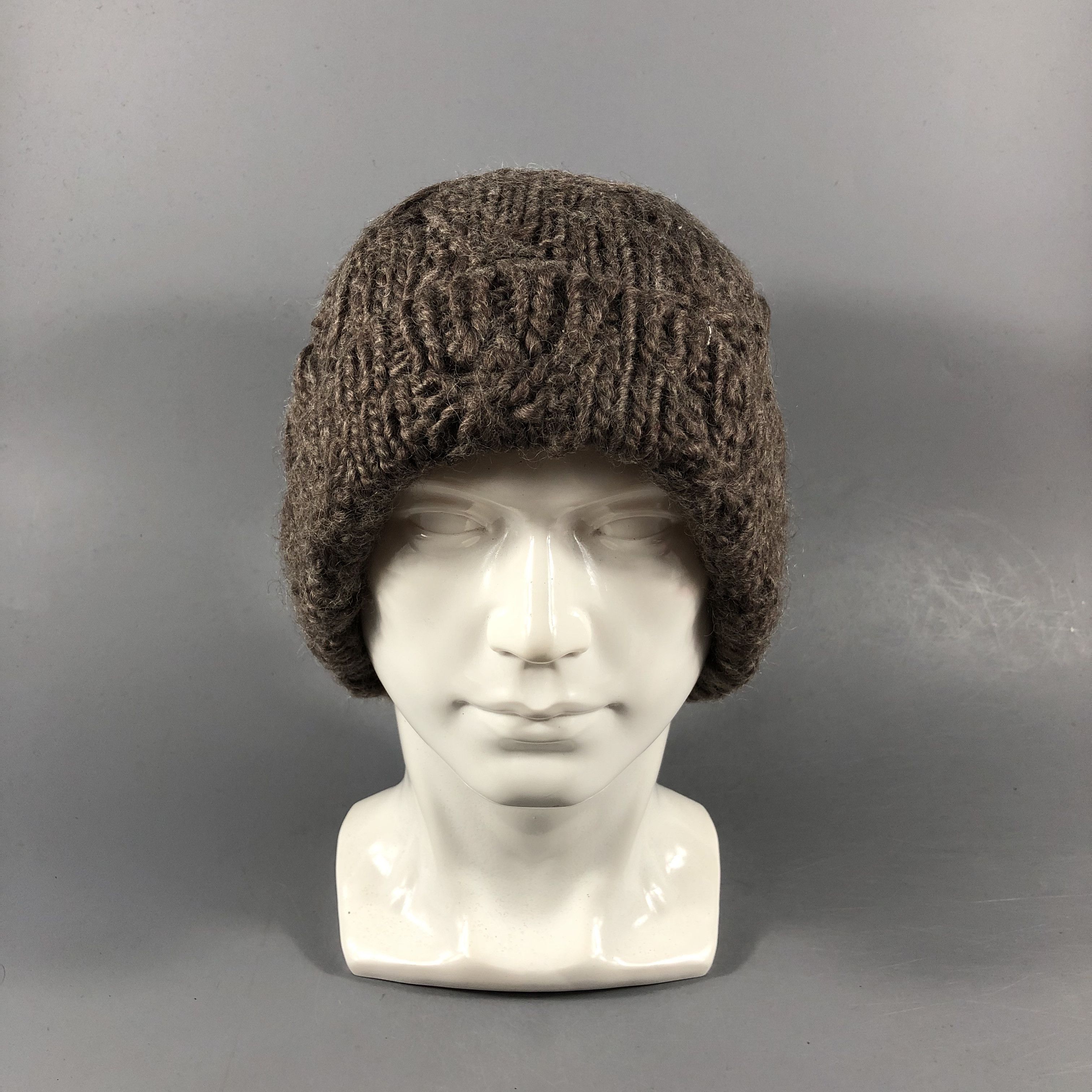 image of Lowrys Farm x Vintage Lowrys Cable Knit Fisherman Beanie Snowcap Snow Hat B941, Men's