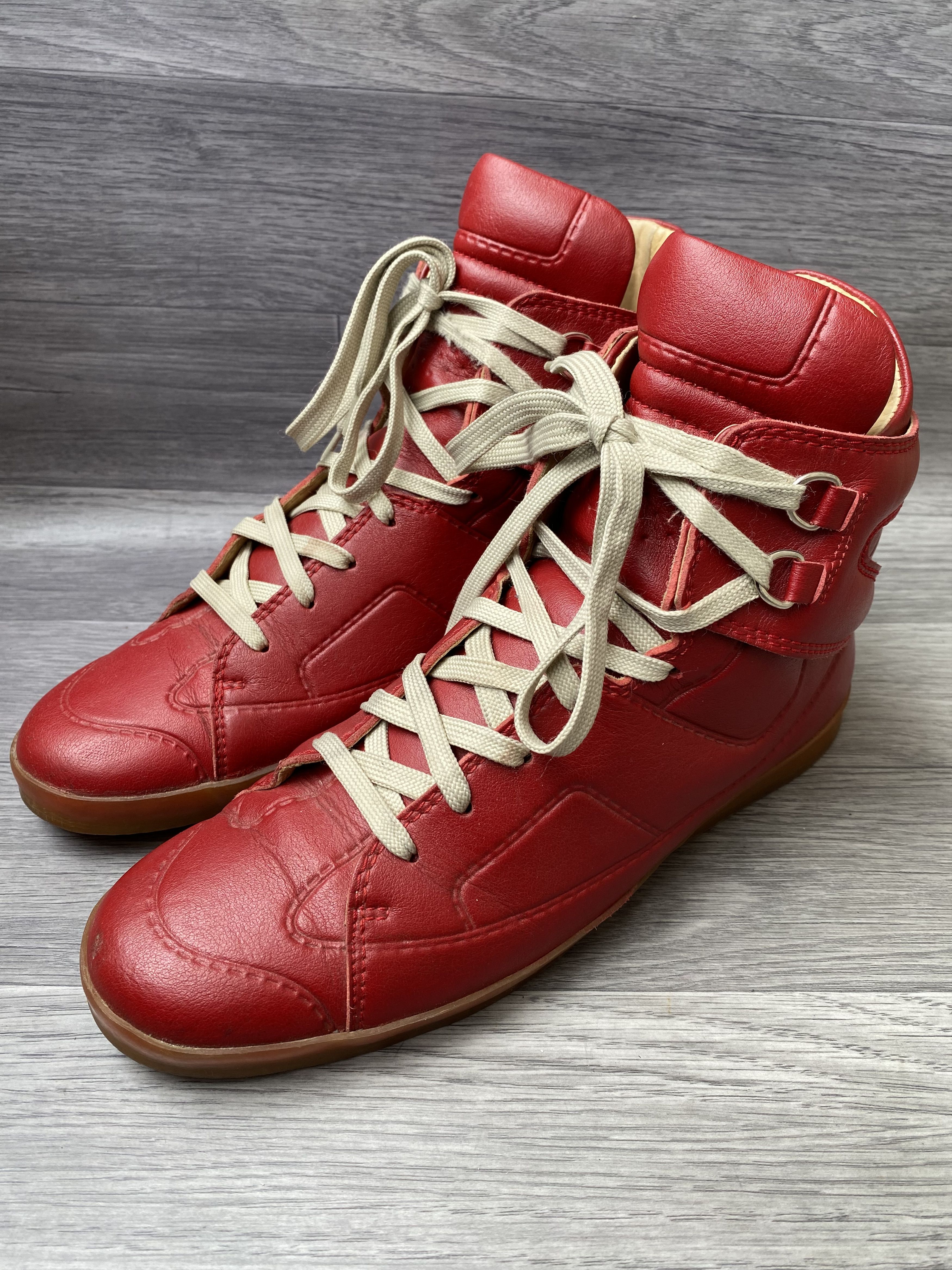 Maison margiela X h&m 2012 high top leather sneskers