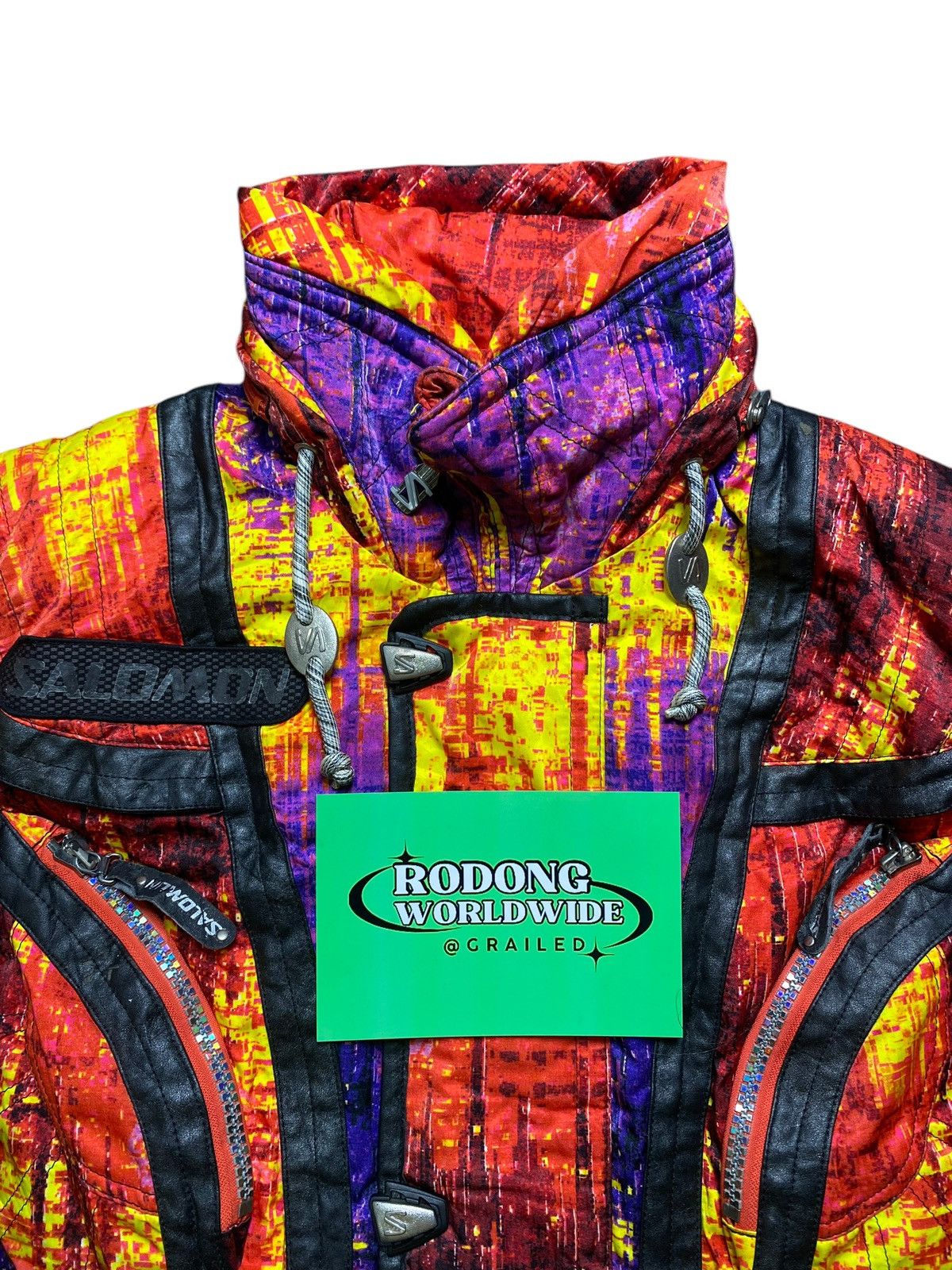 Vintage VINTAGE SOLOMON SKI JACKET COLOURFULL Size US XL / EU 56 / 4 - 2 Thumbnail