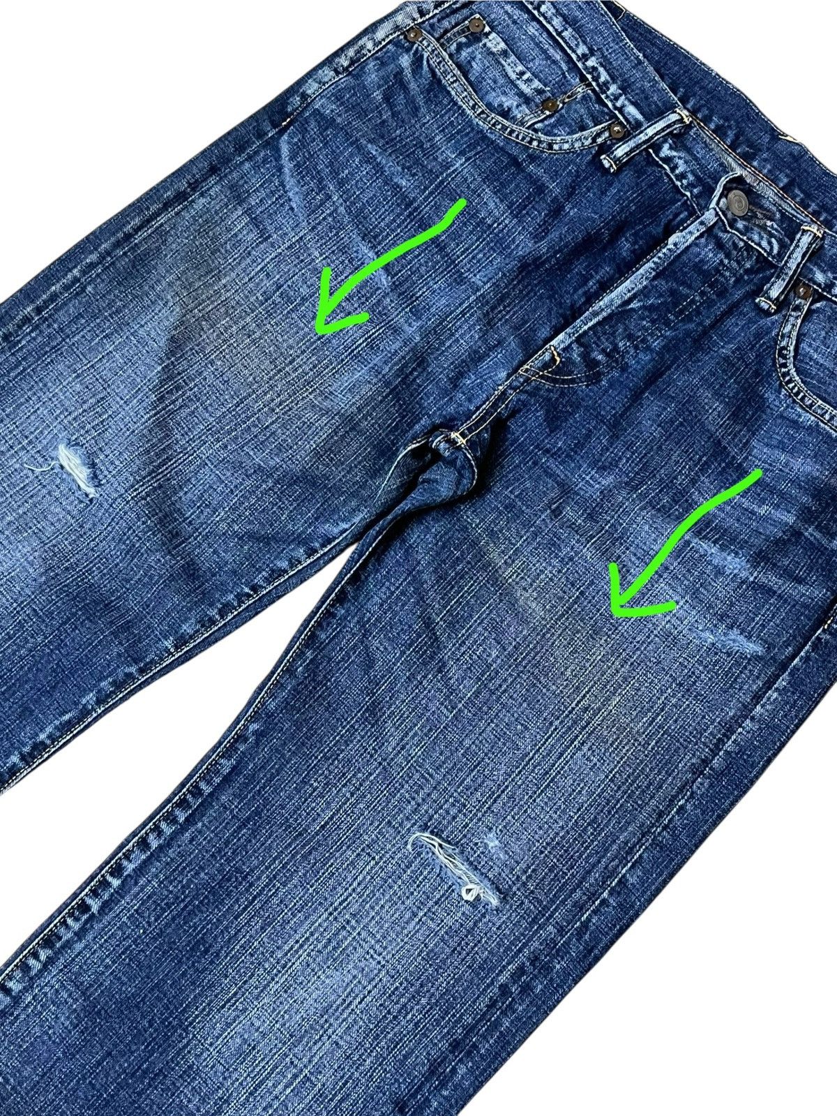 45rpm r.i.p🔥Vintage 45RPM STUDIO ripped made in japan jeans Size US 34 / EU 50 - 7 Thumbnail