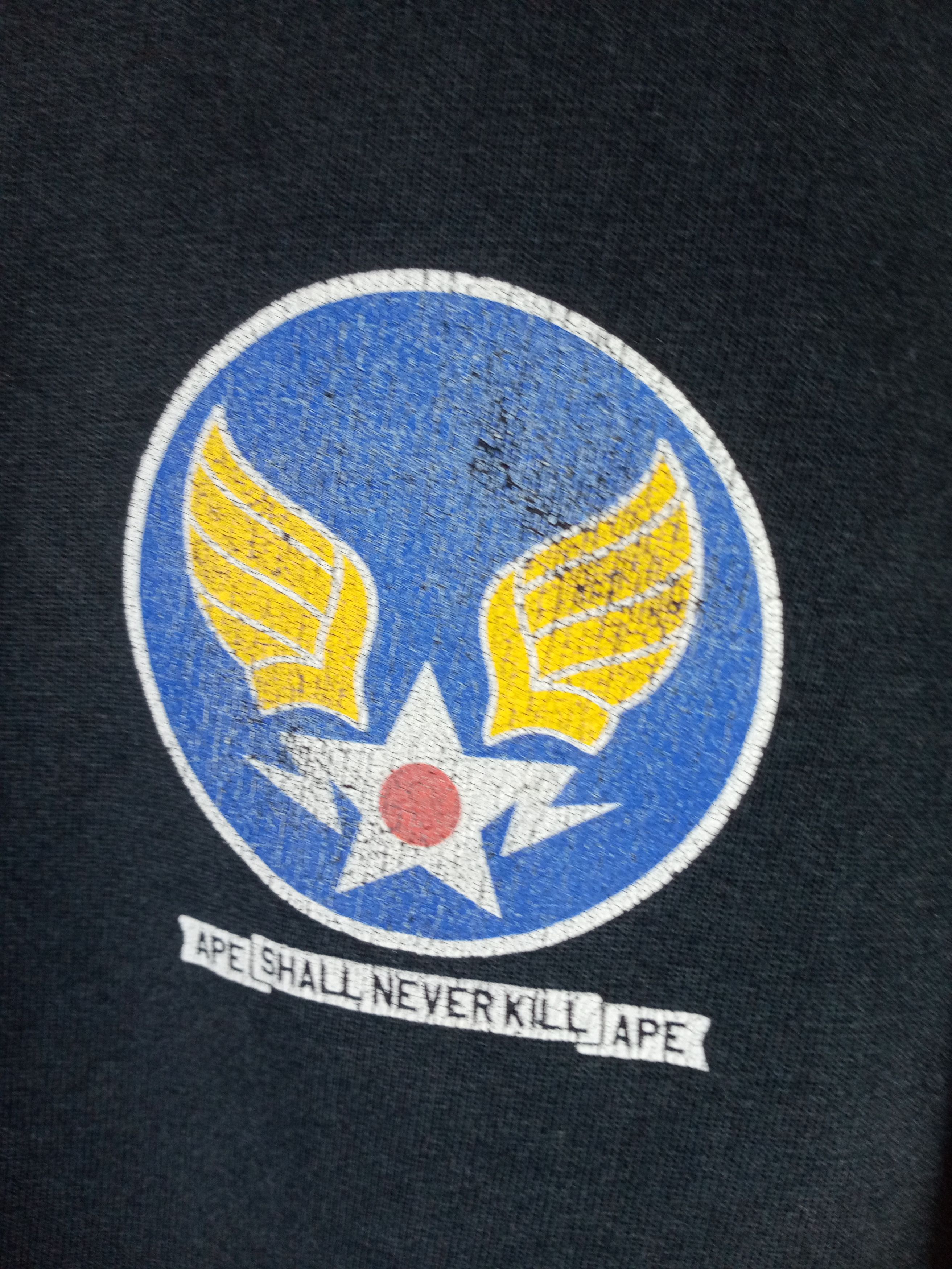Bape Rare Vintage BAPE SHALL NEVER KILL Distressed Tshirt Size US M / EU 48-50 / 2 - 15 Thumbnail