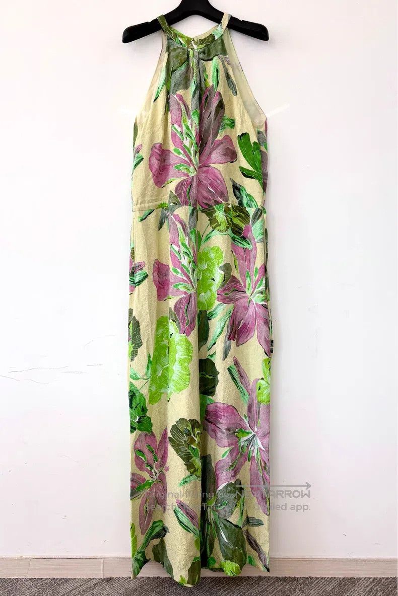 Dries Van Noten Dries Van Noten SIZE:36 Printed Wide-leg Jumpsuit Size S / US 4 / IT 40 - 1 Thumbnail