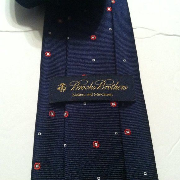 Brooks Brothers BROOKS BROTHERS MENS NEW BLUE 100%SILK TIE WIDTH: 3 1/4" Size ONE SIZE - 4 Thumbnail