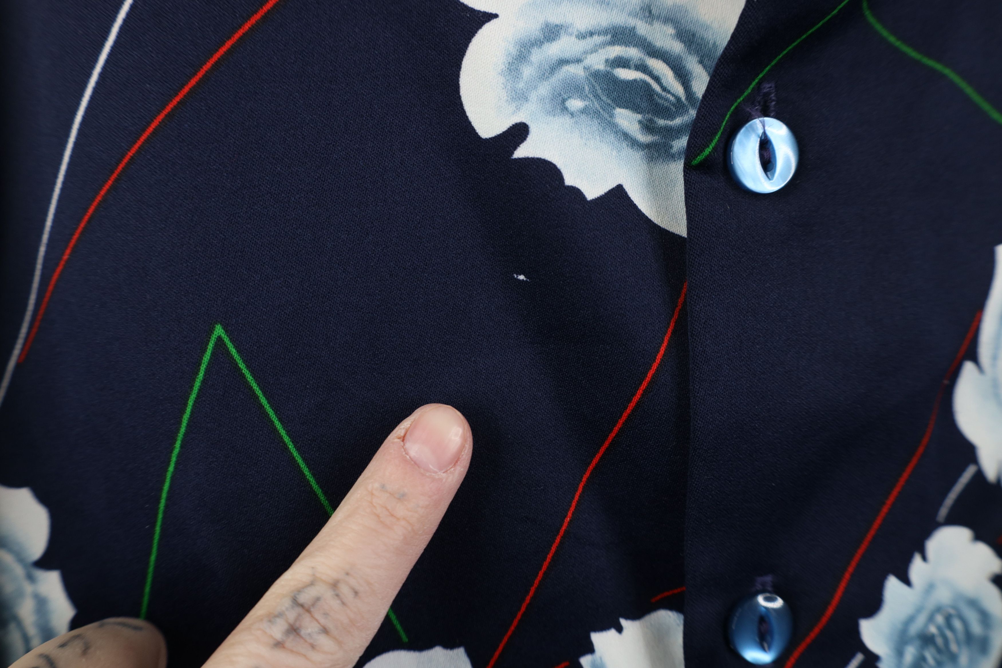 Vintage Vintage 50s 60s Cat Eye Button Collar Knit Button Shirt USA Size US L / EU 52-54 / 3 - 4 Thumbnail