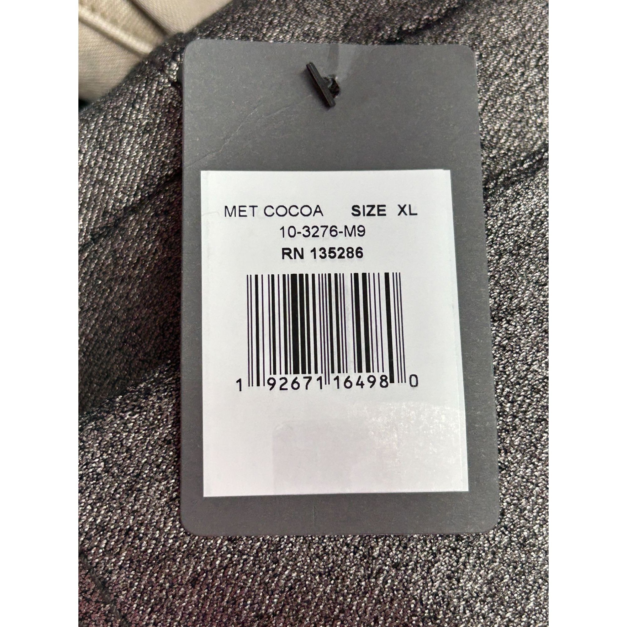 Other Lyssé Metallic Coated Baby Boot Knit Denim in Metallic Coco Size 38" / US 16 / IT 52 - 8 Thumbnail