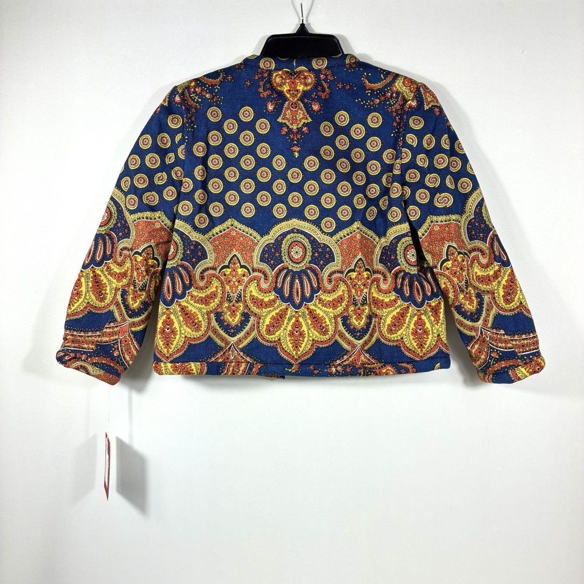 Valentino Valentino Garavani Paisley Crop Denim Jacket 38 IT 2 US NWT Size XS / US 0-2 / IT 36-38 - 5 Thumbnail