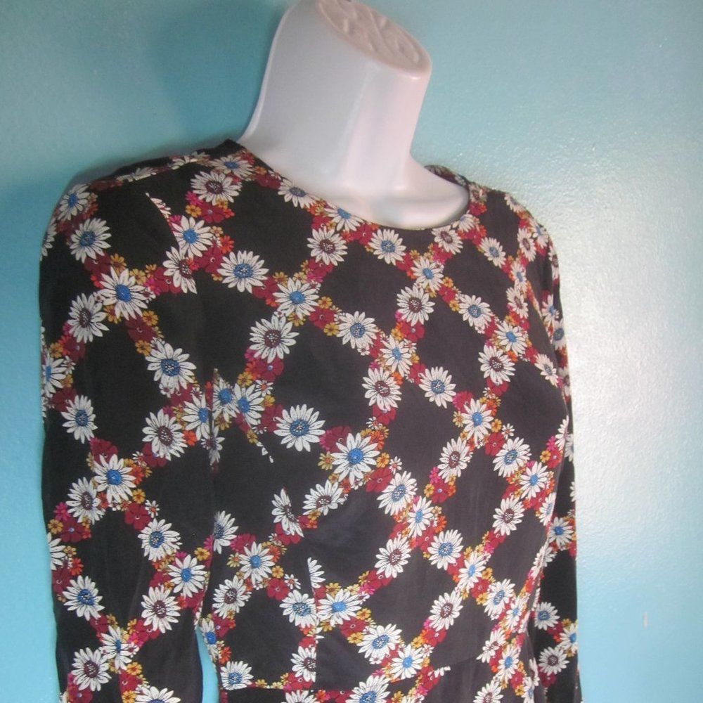 Sandro Sandro Rony Silk Floral Dress Size 1 Size S / US 4 / IT 40 - 6 Thumbnail