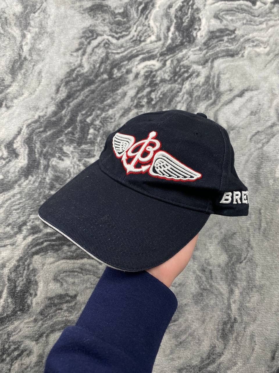 Breitling Breitling Embroidery Cap Big Logo Men Blue Size ONE SIZE - 2 Thumbnail