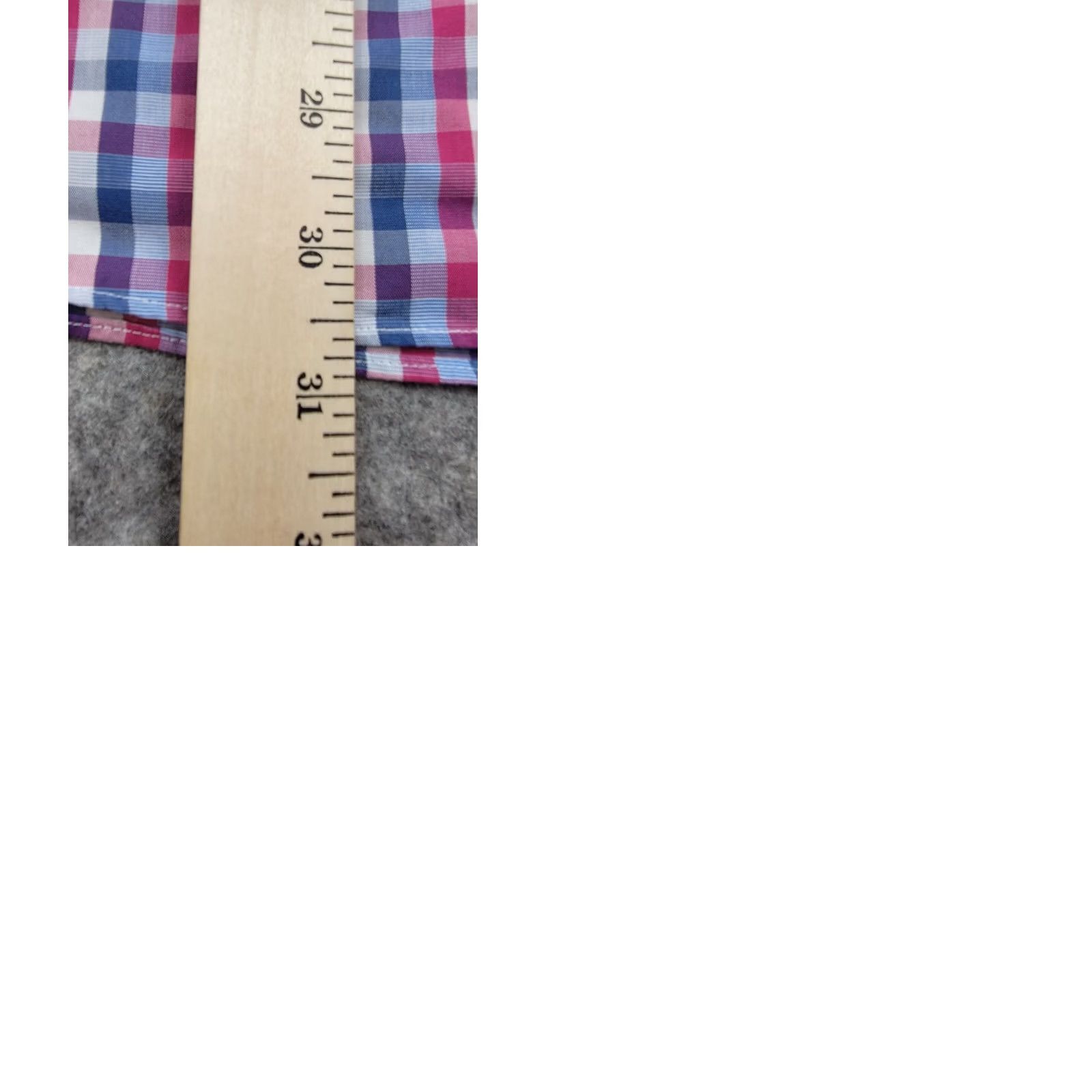 UNTUCKit UNTUCKit Shirt Mens 3XLC Red White Blue Plaid Check Wrinkle Free Redding WF Button-Up Collar Spread Size US XXL / EU 58 / 5 - 9 Thumbnail