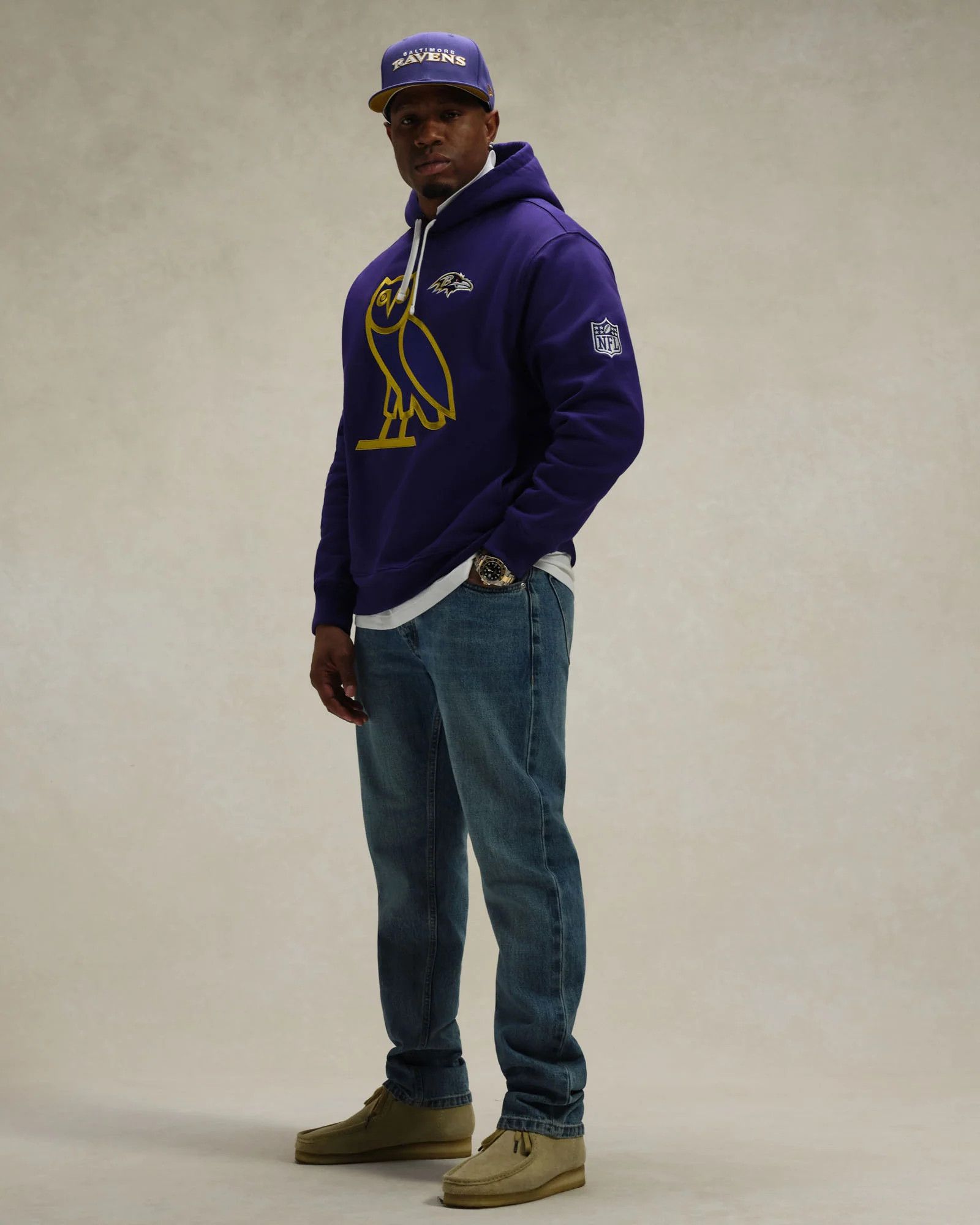 Drake *RARE* OVO x NFL BALTIMORE RAVENS OG OWL ICON TEAM HOODIE Size US S / EU 44-46 / 1 - 10 Thumbnail