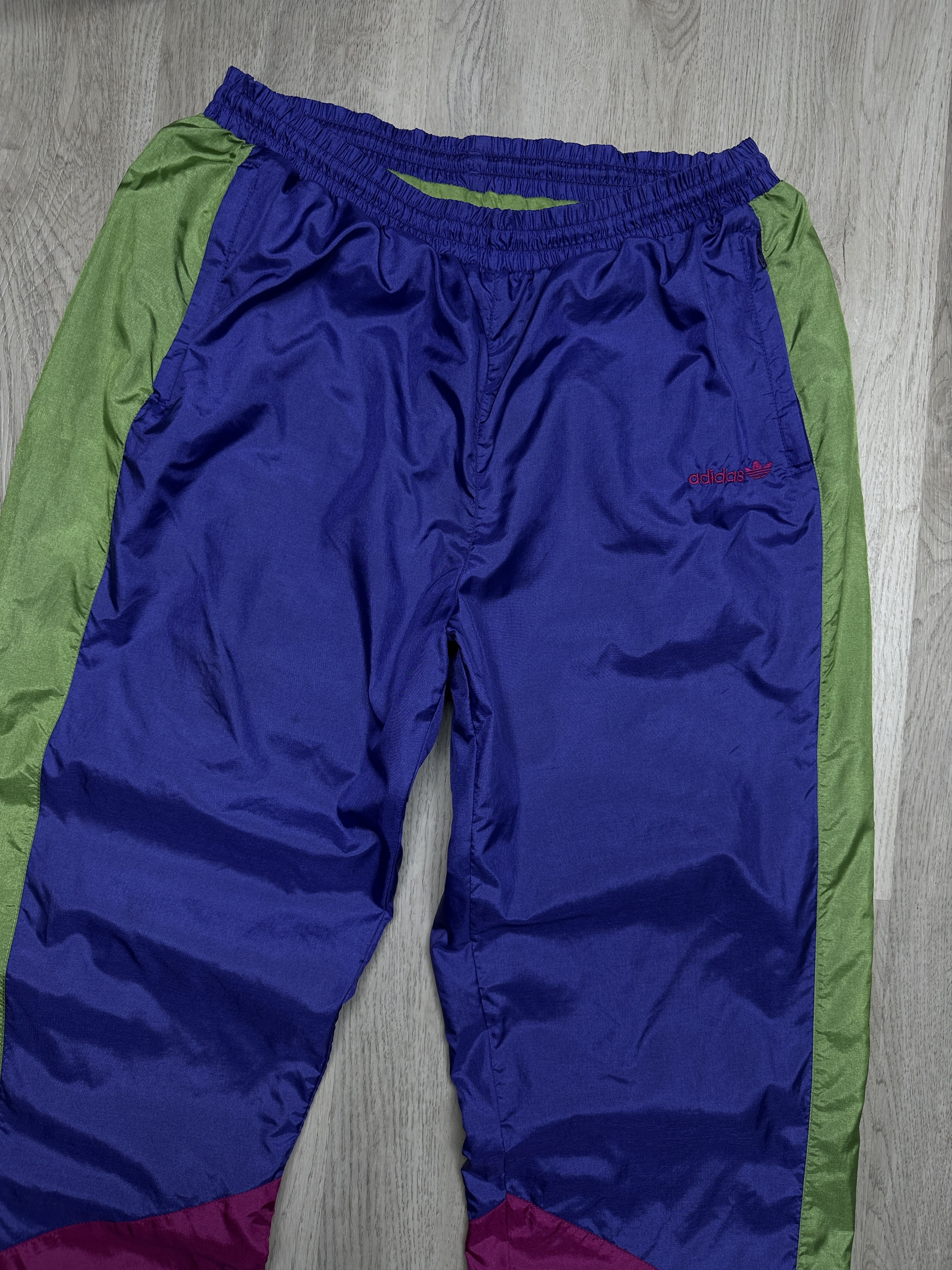 Adidas × Vintage Adidas 90s Vintage Nylon Mens Track Pants Drill Size US 36 / EU 52 - 2 Thumbnail