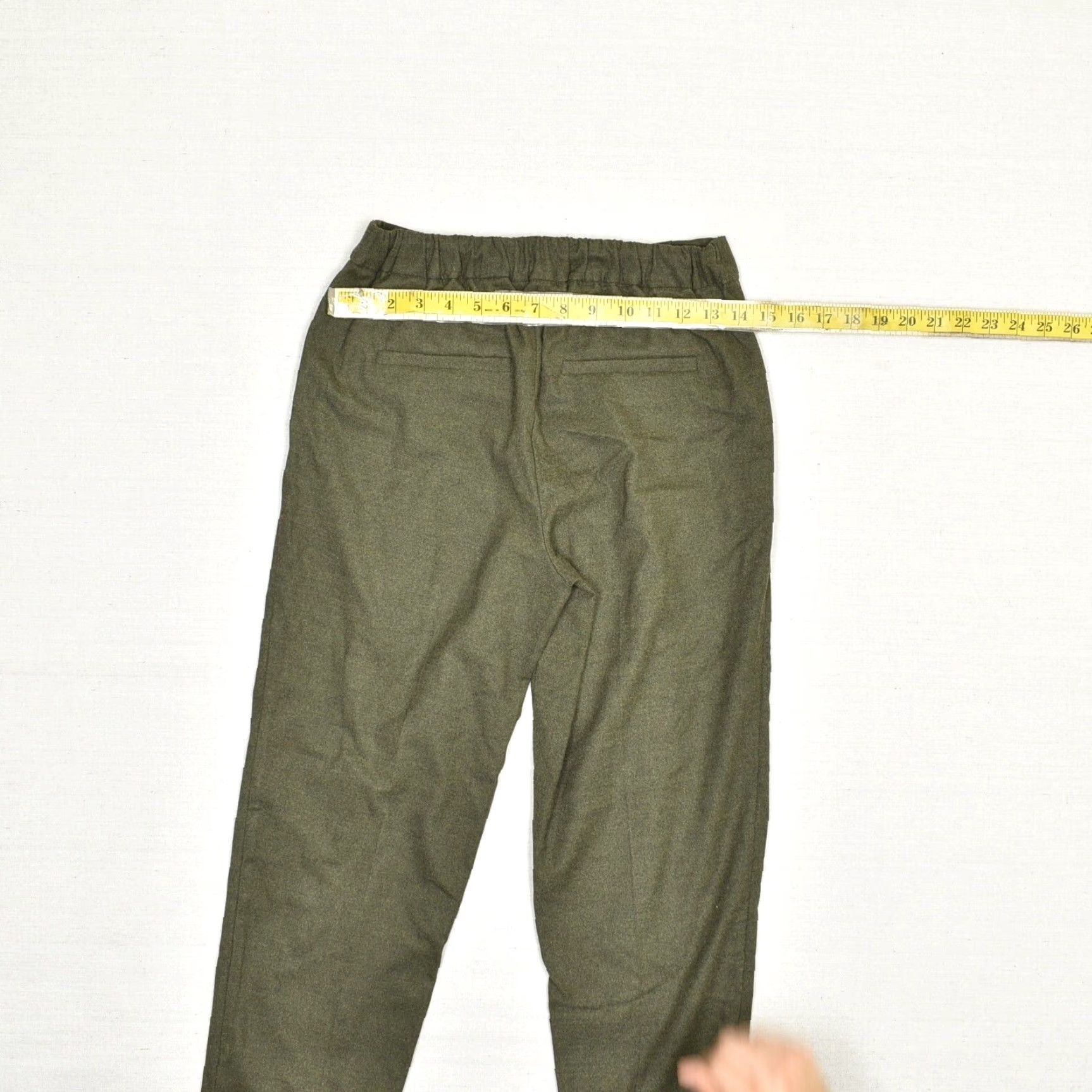 Loft Loft Women Dress Pants Green Petite Stretch Waist Pleated Polyester Dress Pants PS Size 28" / US 6 / IT 42 - 4 Thumbnail