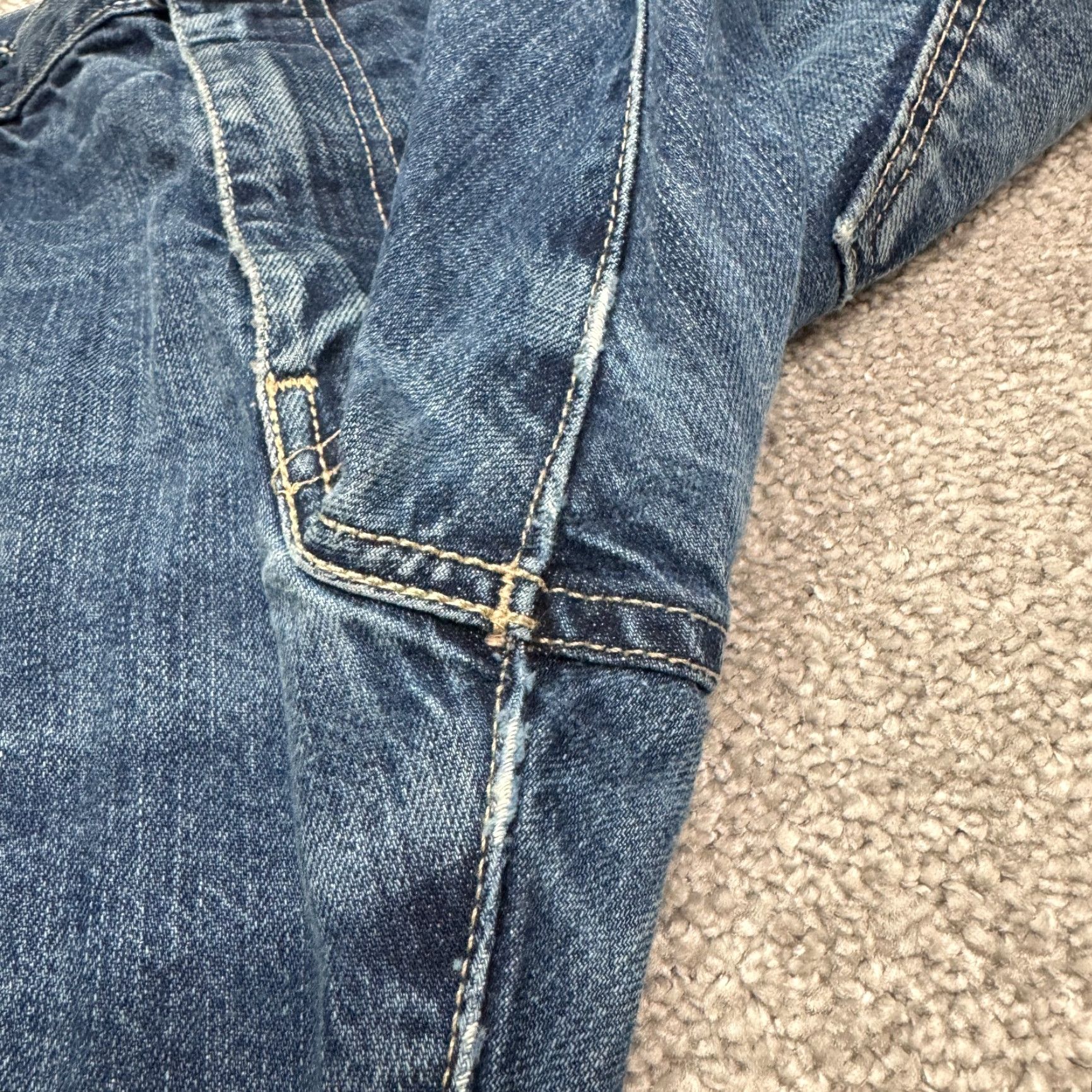 Levi's Levi's 514 Straight Leg Jeans Mens 36x29 Blue Medium Wash 100% Cotton Size US 36 / EU 52 - 7 Thumbnail