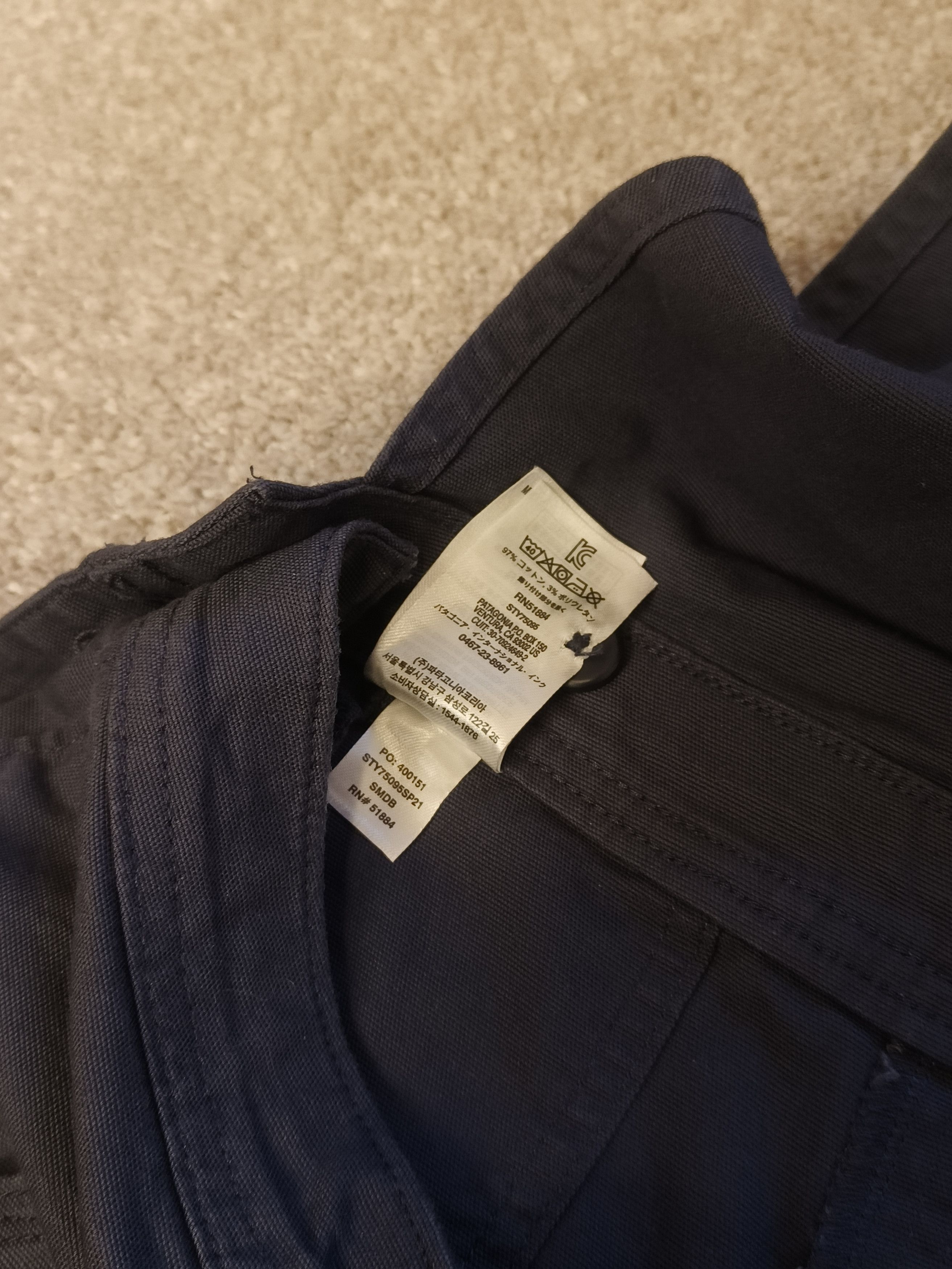 Patagonia Patagonia Women's Stand Up Cropped Coveralls Smoulder Blue Size 33" - 5 Thumbnail