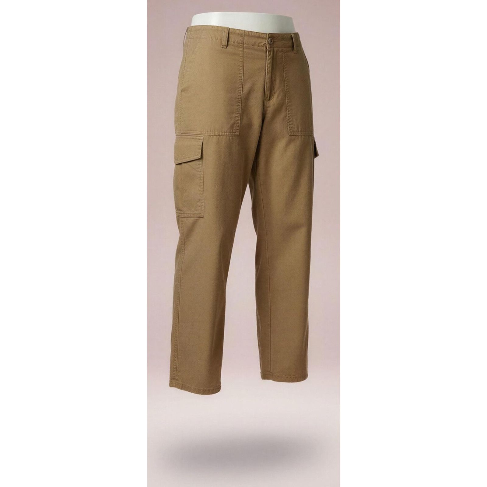 Talbots Talbots Cargo Pants Womens 6 Beige Khaki Slim Straight Leg Size 28" / US 6 / IT 42 - 1 Thumbnail