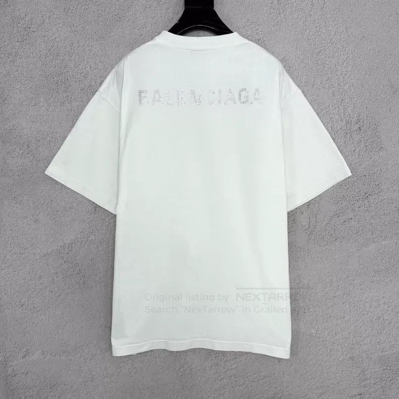 Balenciaga Balenciaga Washed Vintage Rhinestone T-Shirt Size US S / EU 44-46 / 1 - 2 Thumbnail
