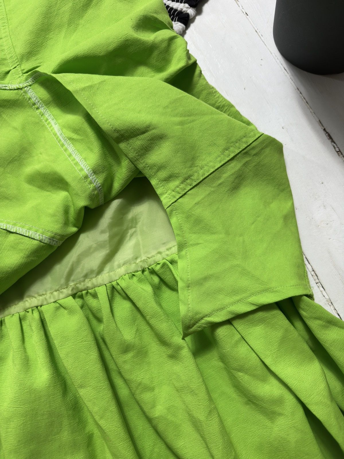 Other AVANT GARDE ASYMMETRICAL GREEN MIDI SKIRT Size 27" / US 4 / IT 40 - 6 Thumbnail