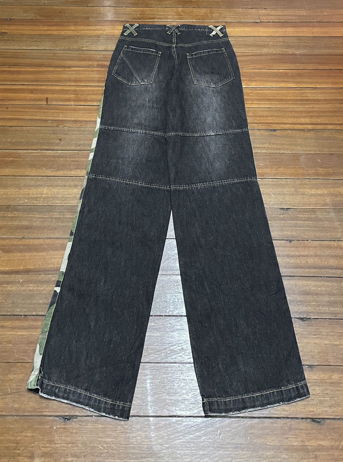 Hawk Rare Design Vintage Brand Hawk Rapper Baggy Jeans 2000s Size US 33 - 2 Thumbnail