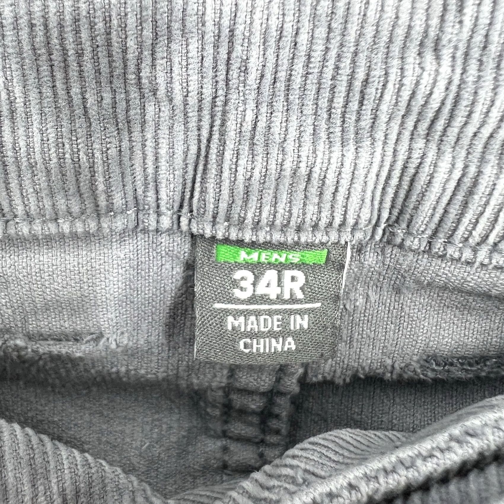 Vintage Stio Pants Mens 34x30 Gray Corduroy Rivet Cord Stretch Straight Chino Regular 5-Pocket Logo Wearable Mens Size US 34 / EU 50 - 4 Thumbnail