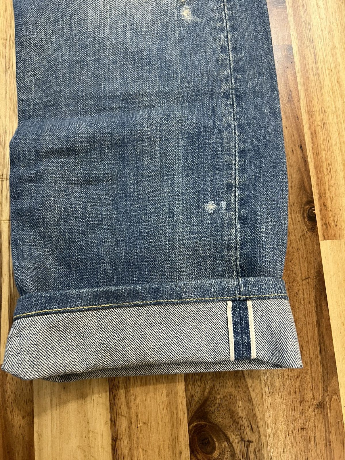 Levi's Vintage Levis 501 Big E Distressed Denim Jeans Size US 30 / EU 46 - 5 Thumbnail