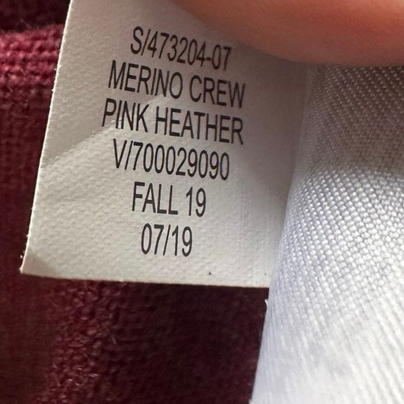 Banana Republic Banana Republic Merino Wool Crewneck Sweater Pink Heather XL Size US XL / EU 56 / 4 - 9 Thumbnail