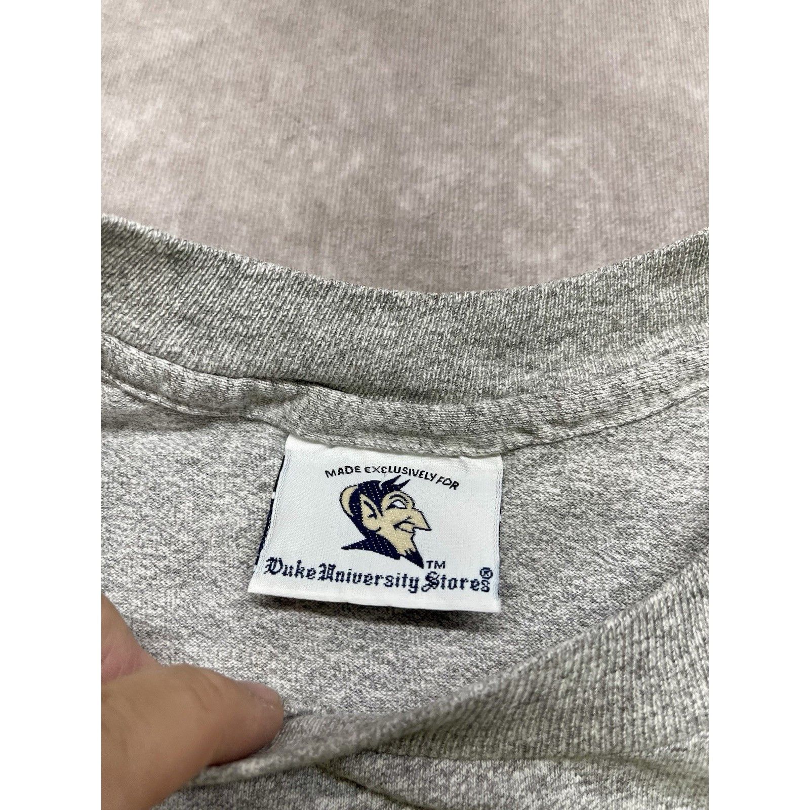 Other Rare Vtg 80s Duke Single Stitch T-Shirt XL Gray Cotton Excha Size US XL / EU 56 / 4 - 8 Thumbnail