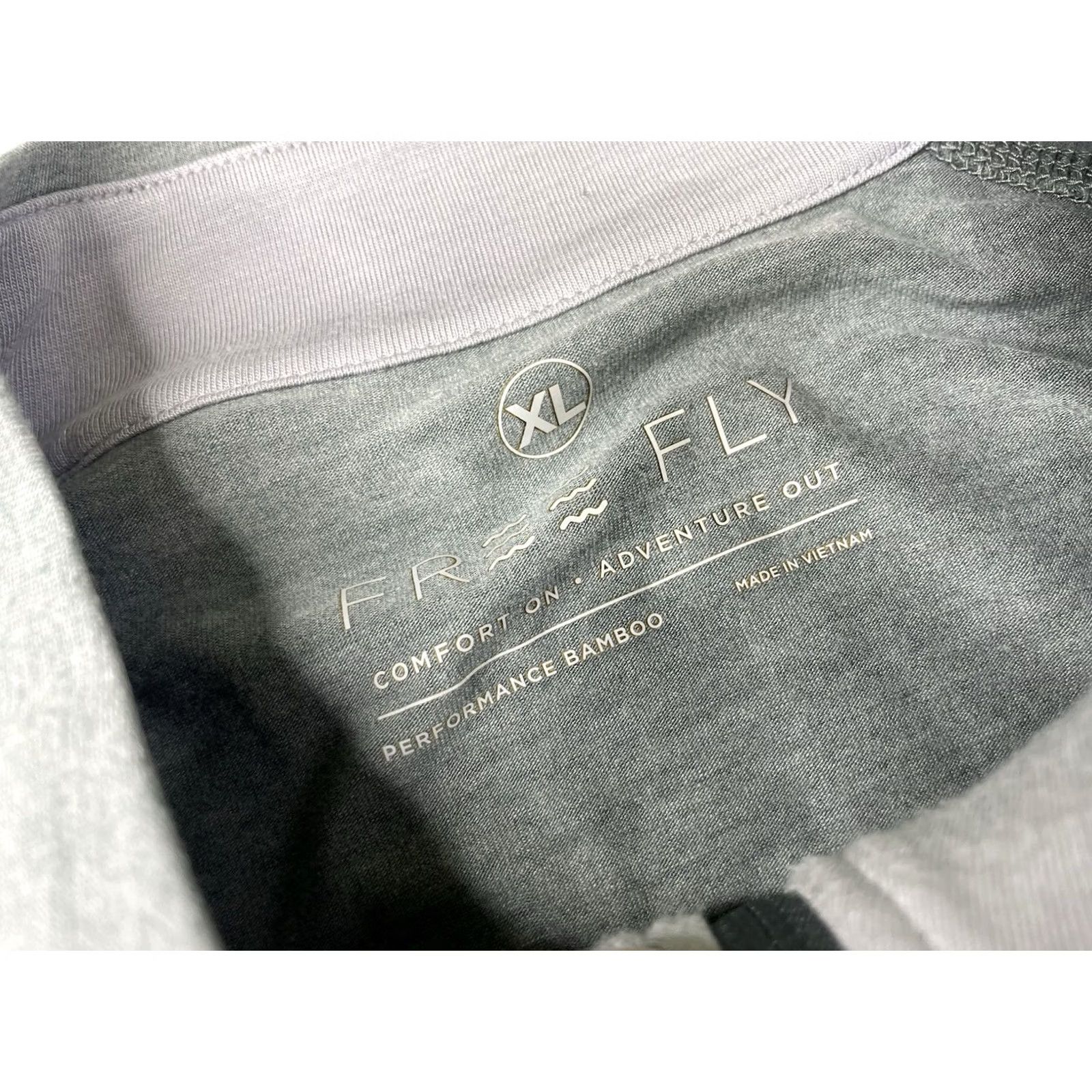Vintage Free Fly Performance Bamboo 1/4 Zip Long Sleeve Pullover Gray Men's XL Size US XL / EU 56 / 4 - 2 Thumbnail