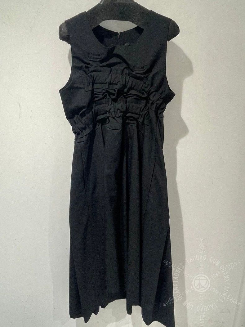 Comme des Garcons Comme Des Garcons Wool sleeveless pleated dress Size S / US 4 / IT 40 - 1 Thumbnail