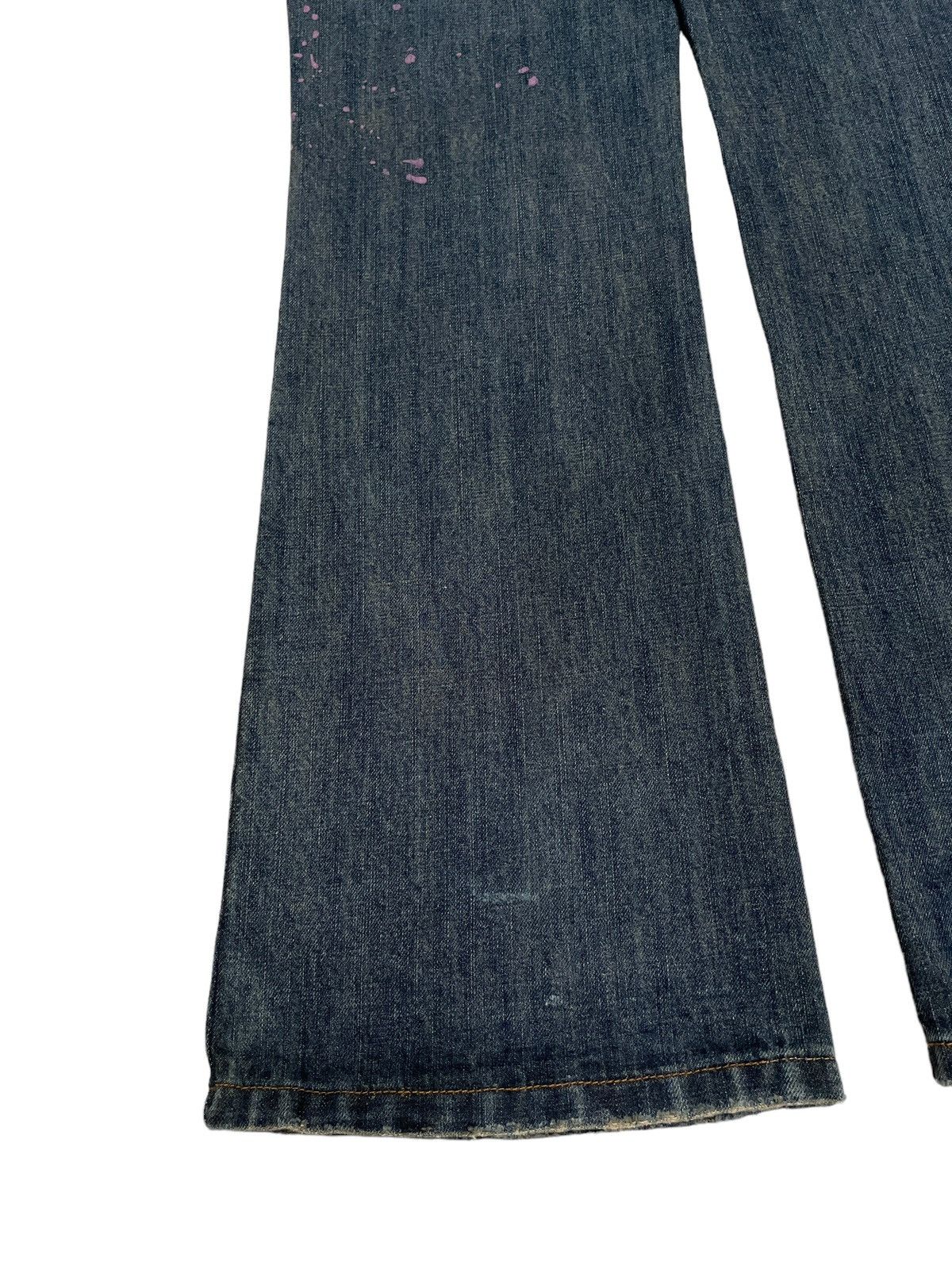 Rare Vintage Japanese Brand Pure Hype Flared Jeans 2000s