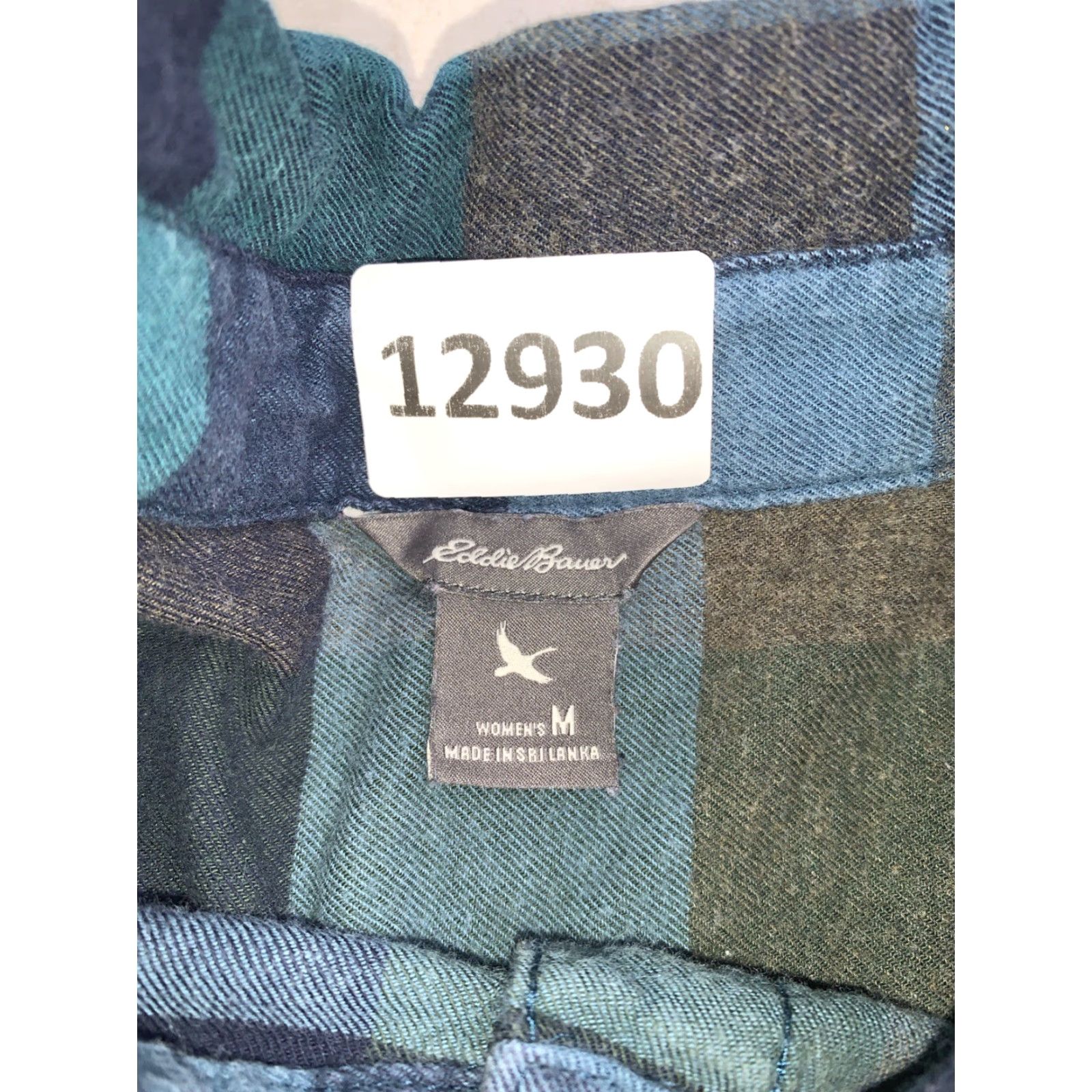 Eddie Bauer VINTAGE Eddie Bauer Womens Blue Buffalo Check Plaid Flannel Shirt Medium-12930 Size M / US 6-8 / IT 42-44 - 4 Thumbnail