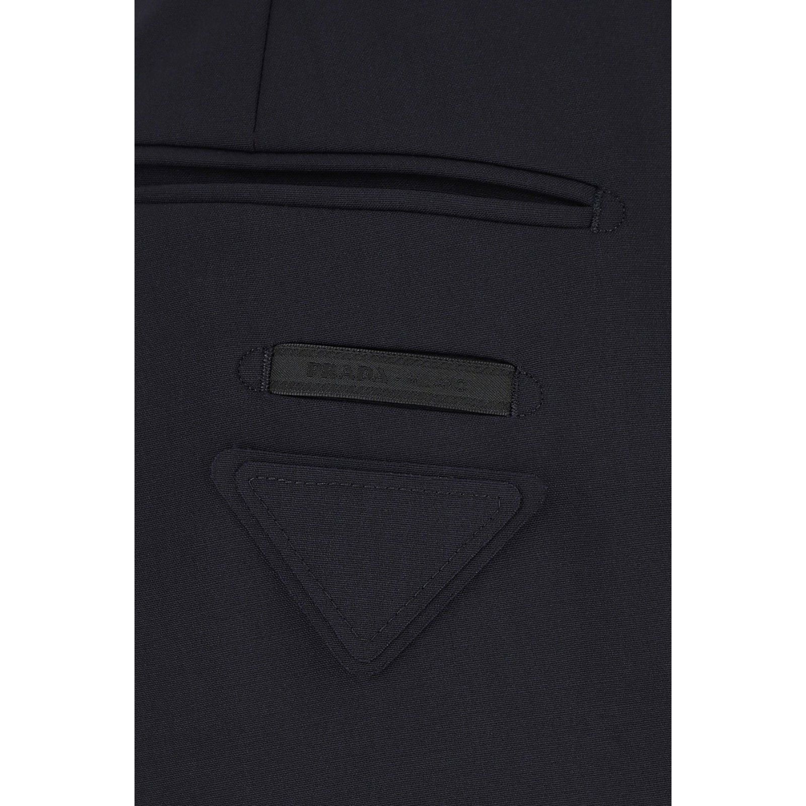 Prada PRADA Navy Blue Stretch Wool Pants New & Authentic (Men's si Size US 38 / EU 54 - 3 Thumbnail